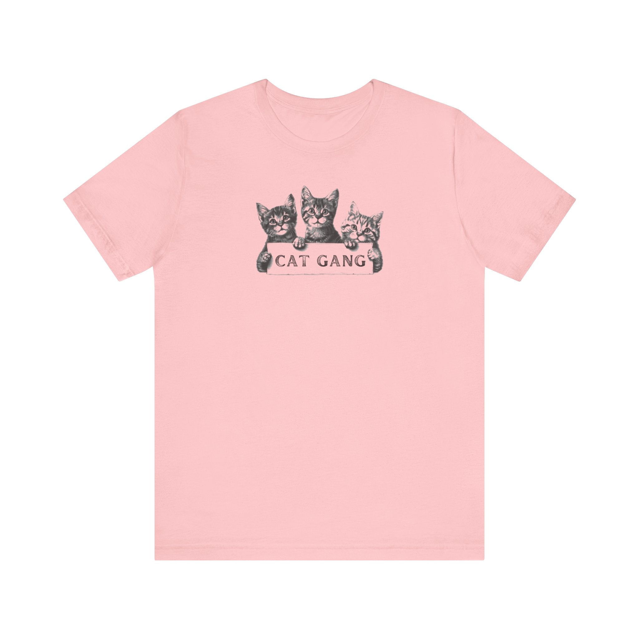Cat Gang Shirt Funny Cat Lover Kitten Unisex Jersey Short Sleeve Tee