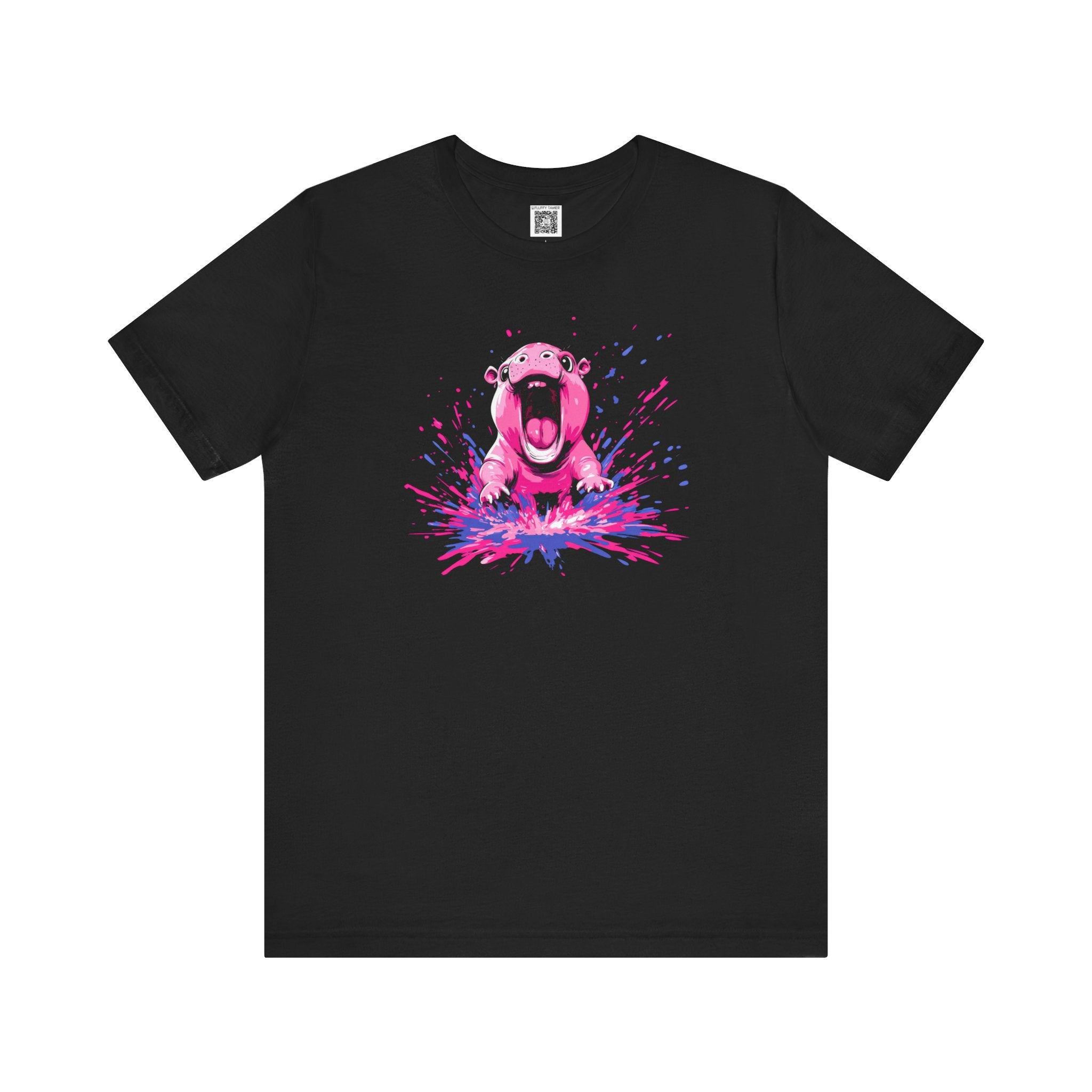 Vibrant Hippo Splash T-Shirt