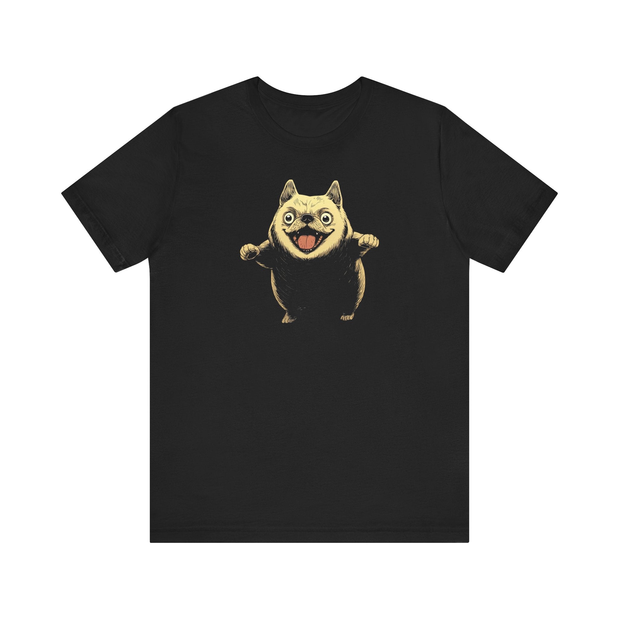 Happy Dog Cartoon T-Shirt