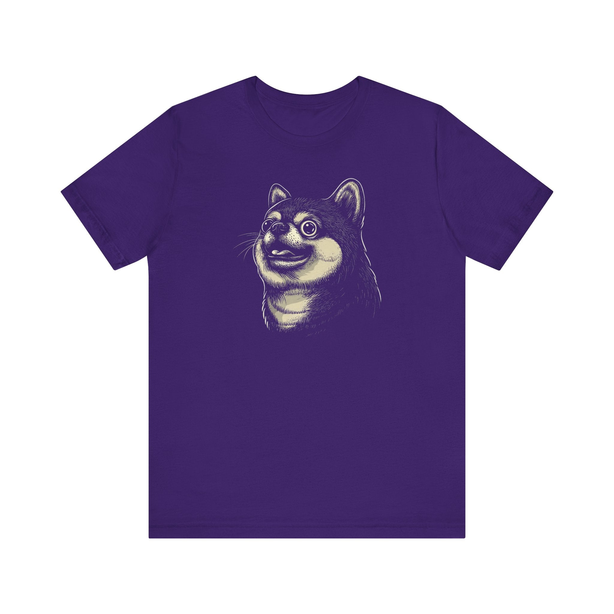 Quirky Shiba Inu Face T-Shirt