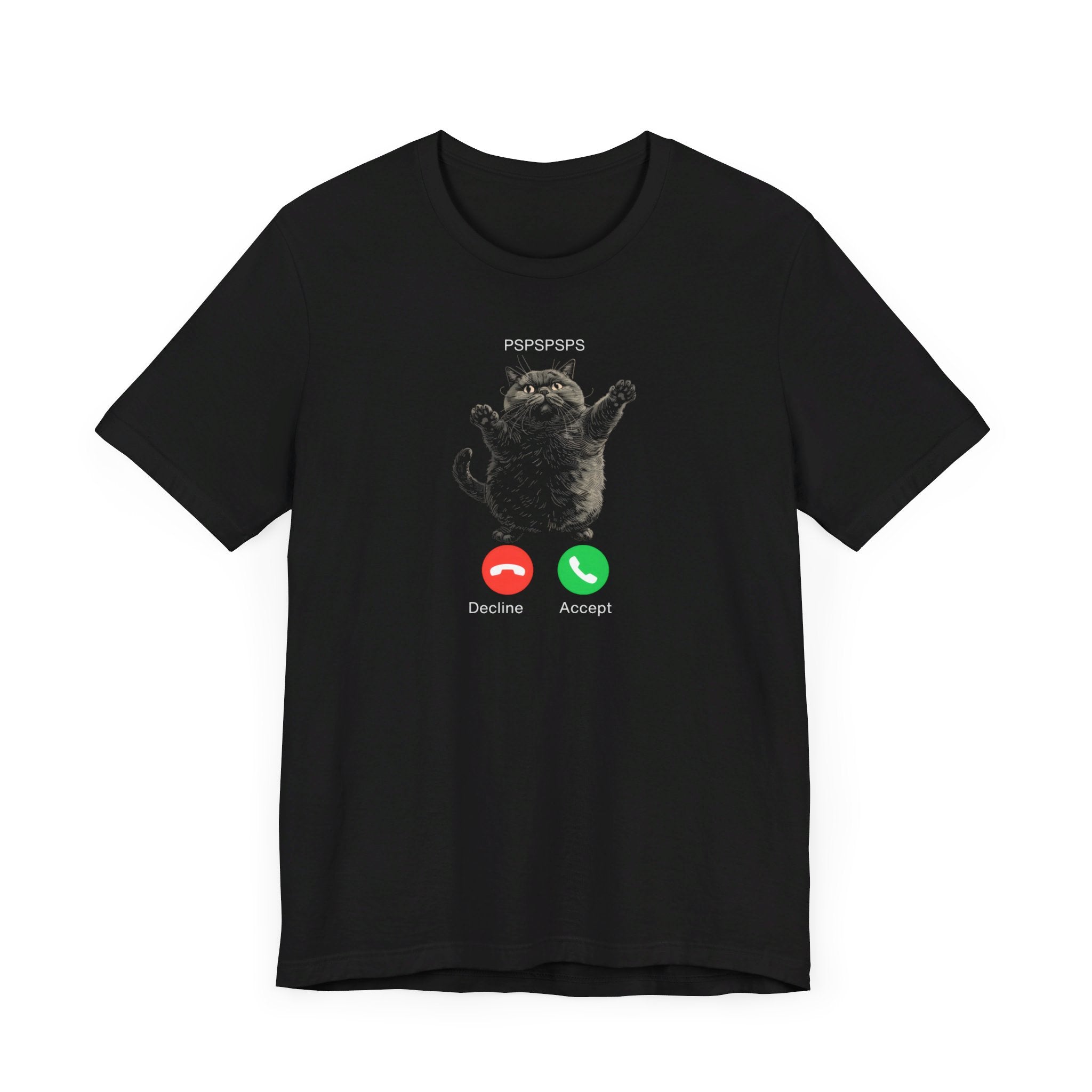 PSPSPSPS Cat Phone Call T-Shirt