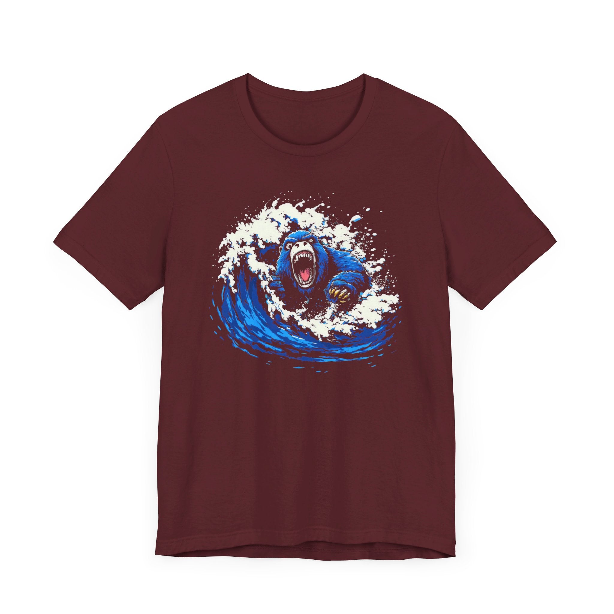 Bigfoot Riding the Wave T-Shirt - Surf’s Up with Sasquatch