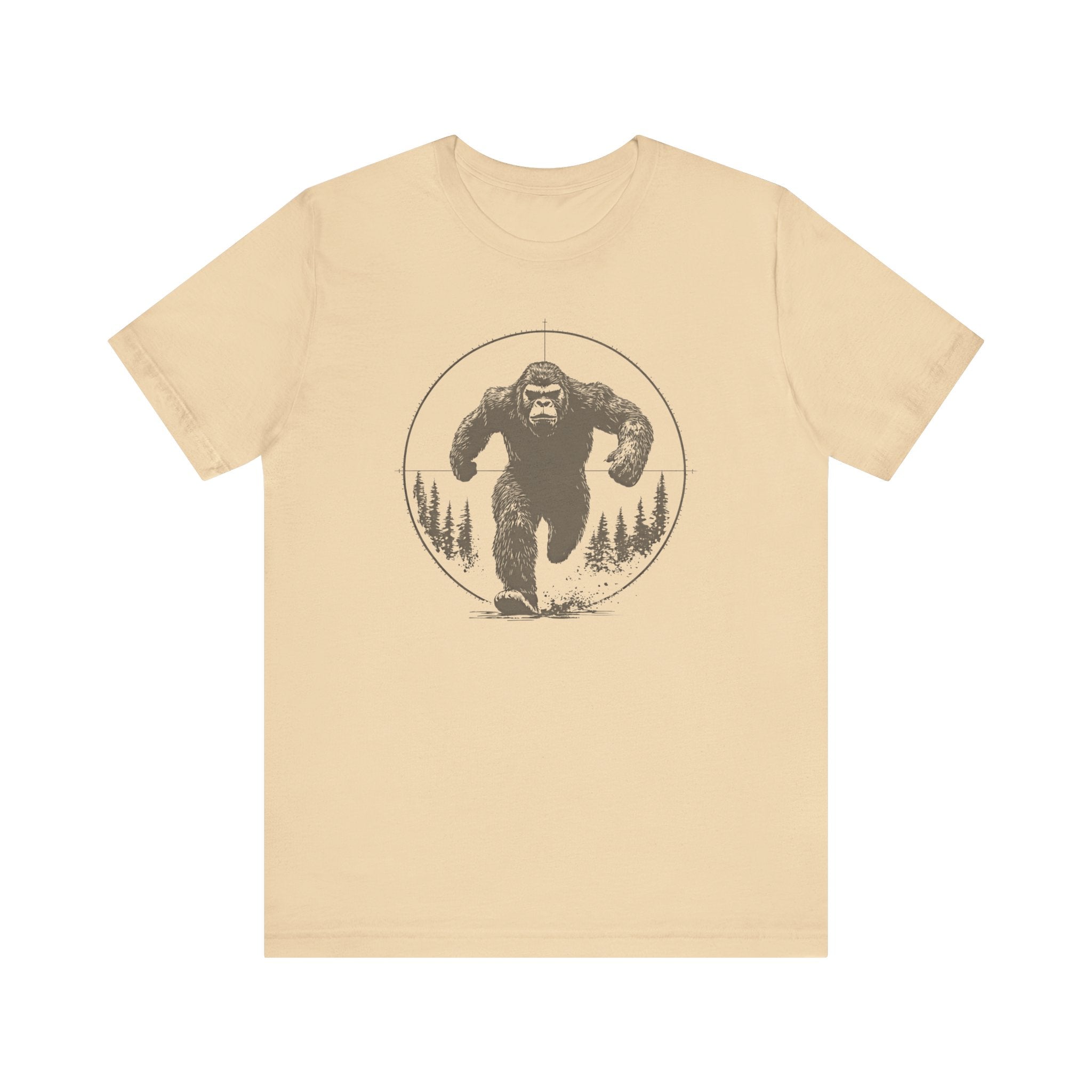 Bigfoot in Crosshairs T-Shirt Funny Adventure Design