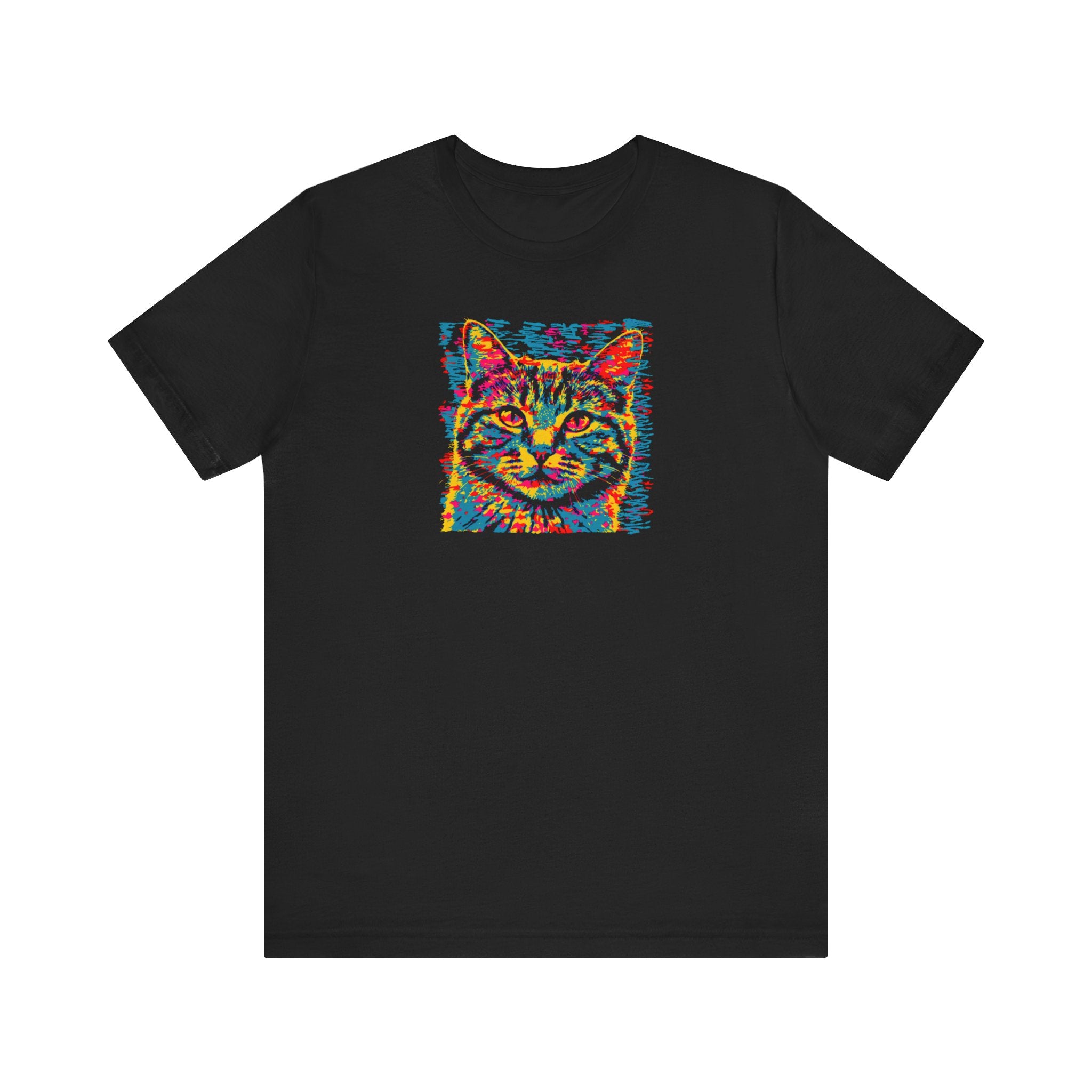 Vibrant Abstract Cat T-Shirt