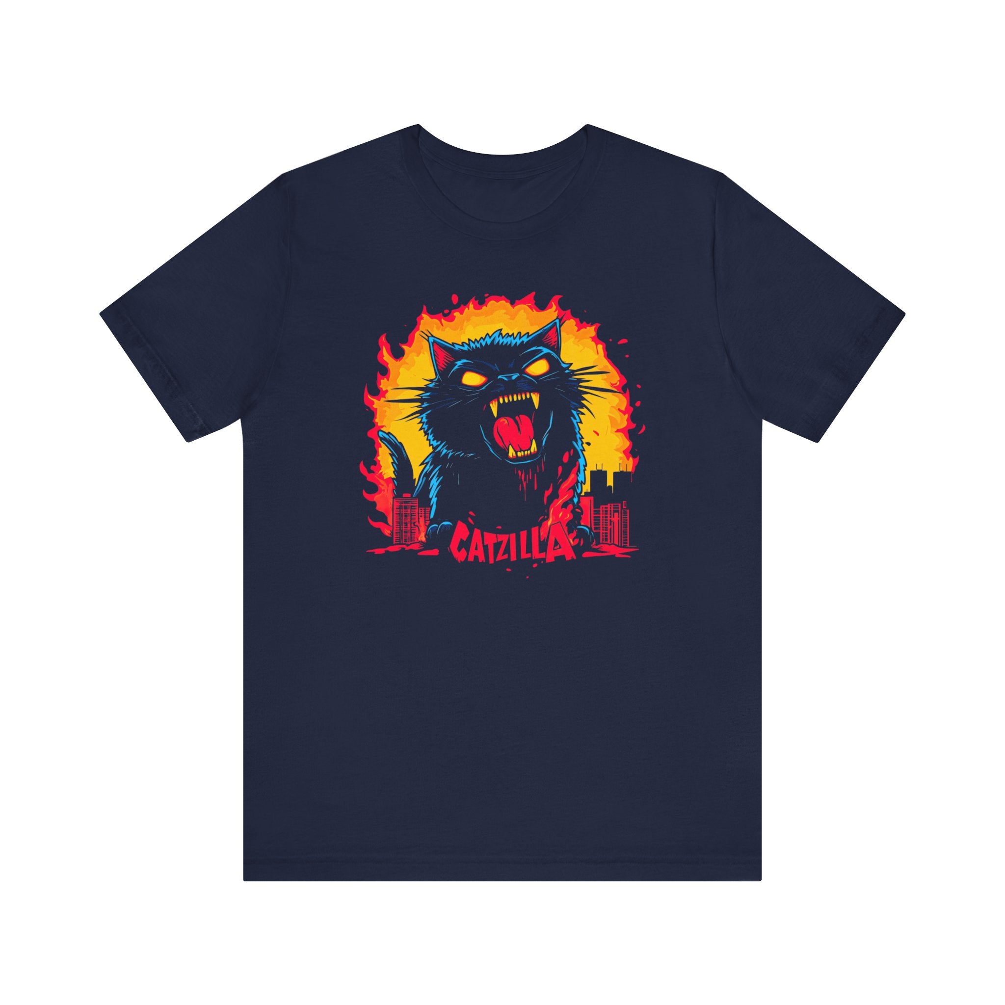 Catzilla Fury T-Shirt Fierce Cat Attack Design