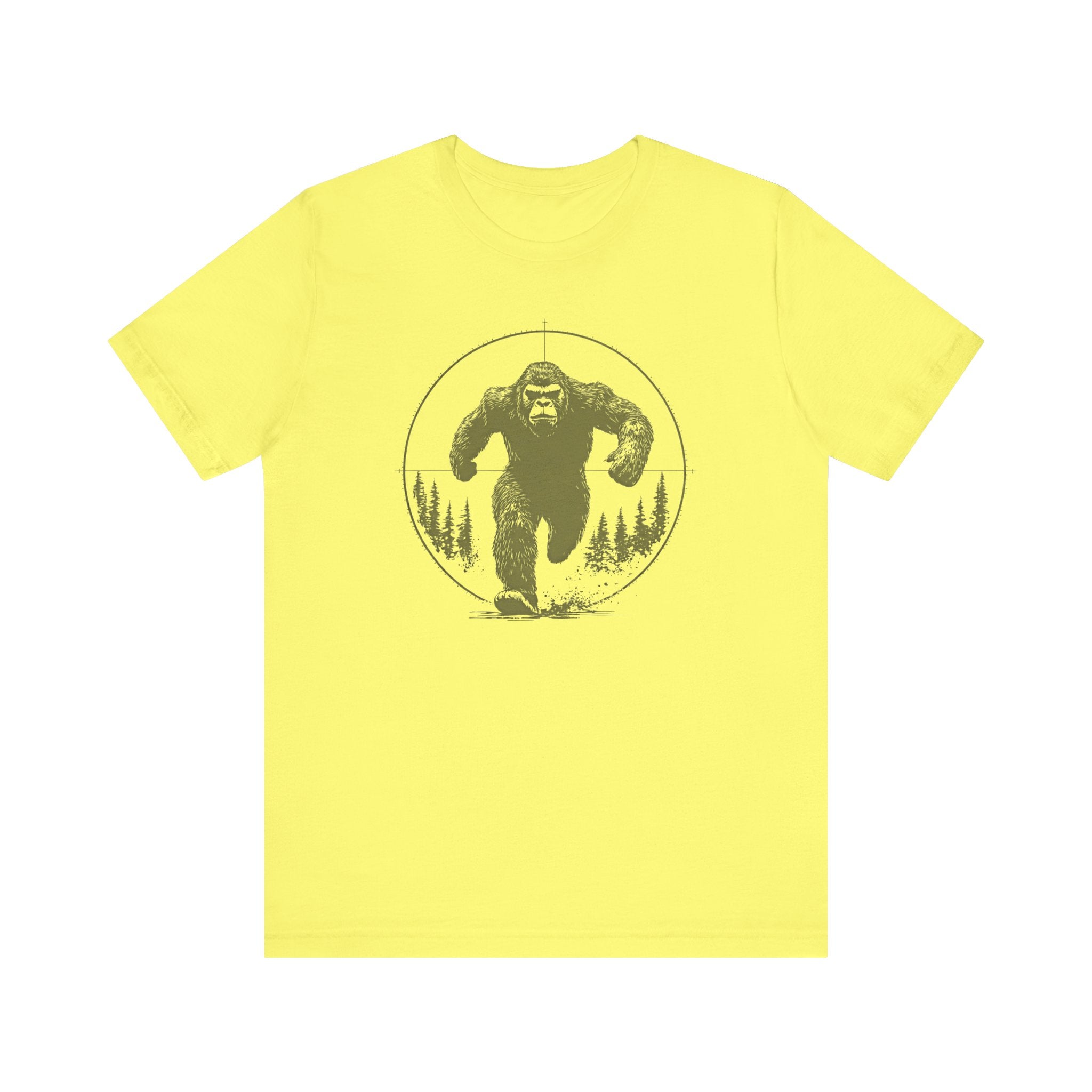 Bigfoot in Crosshairs T-Shirt Funny Adventure Design