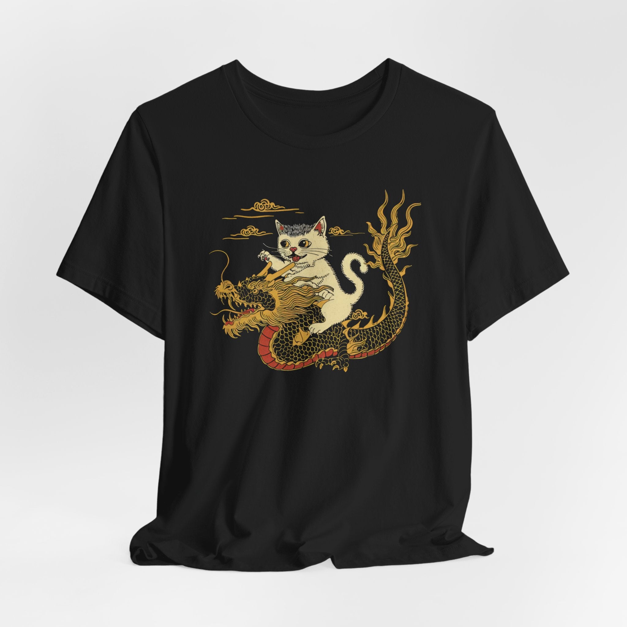 Cat Riding Dragon Epic T-Shirt