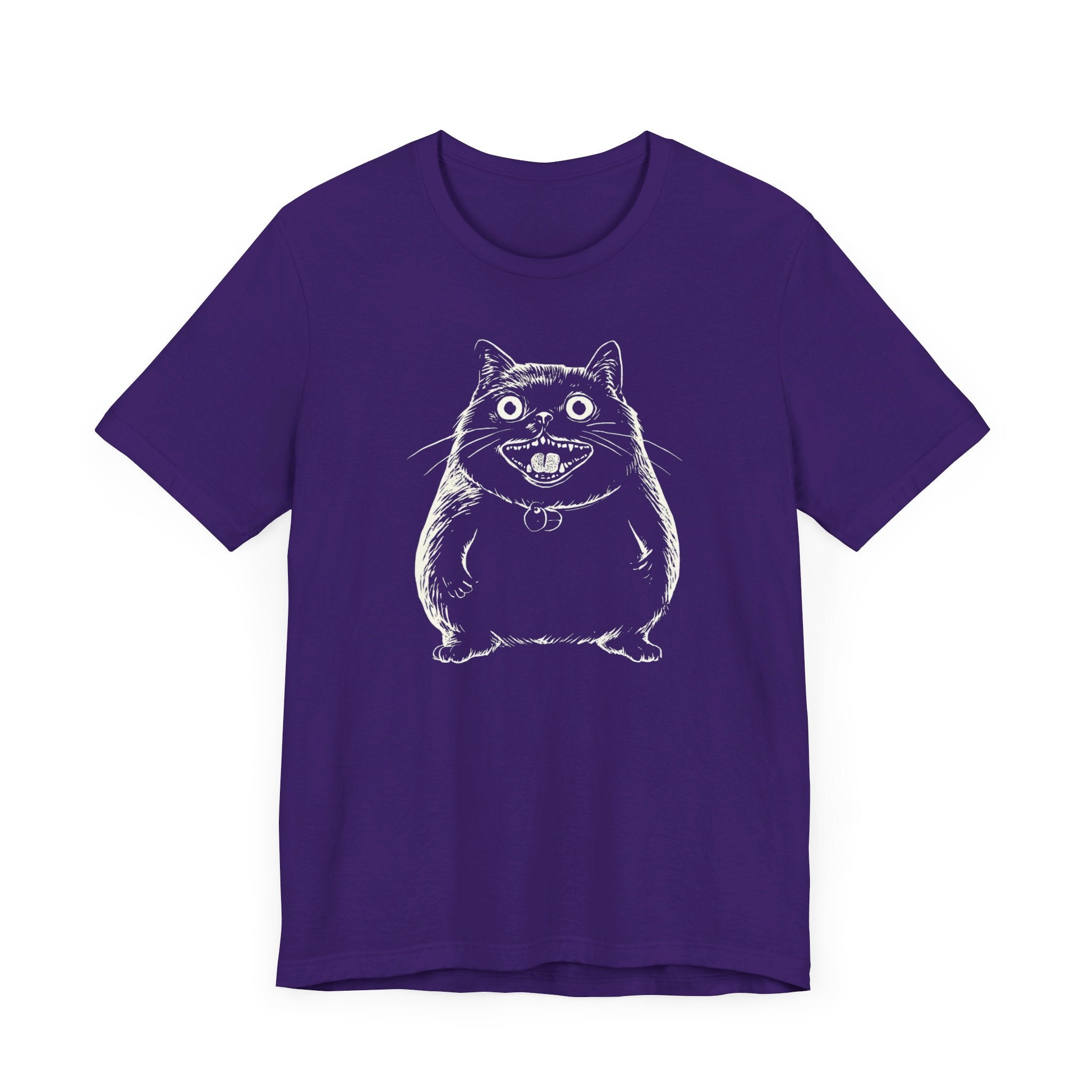 Smiling Chubby Cat T-Shirt – Funny and Quirky Cat Lover Tee