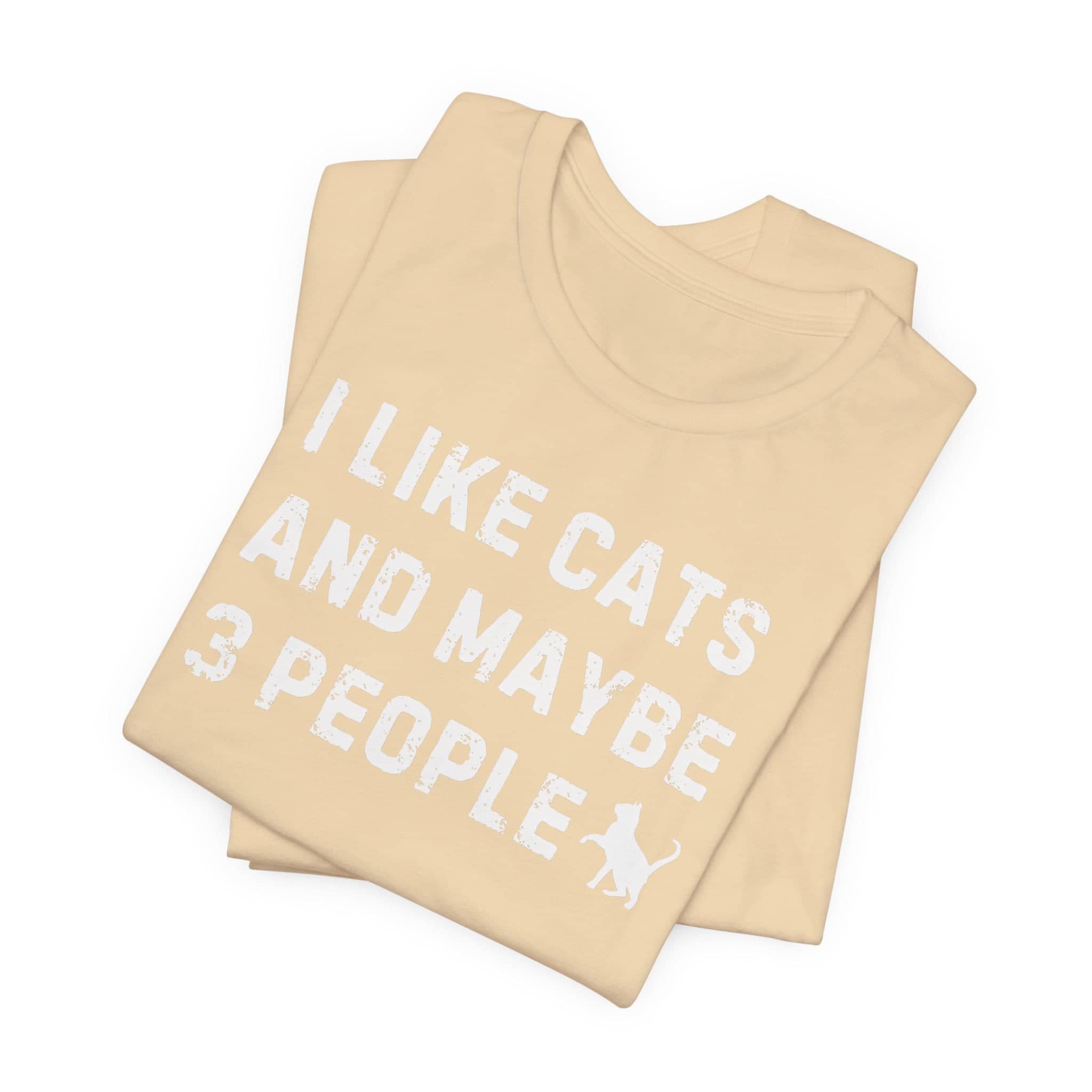 I Like Cats and Maybe 3 People T-Shirt