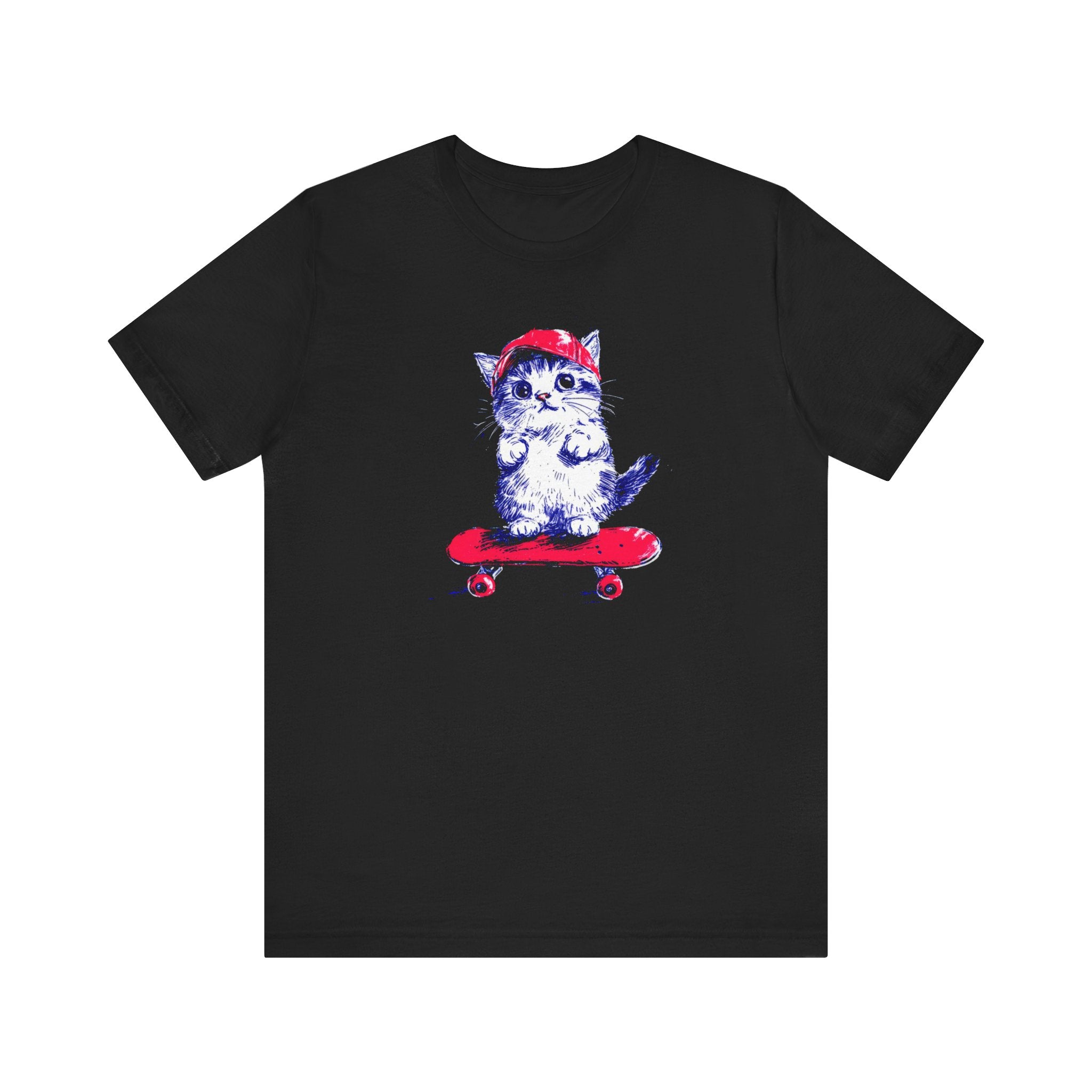 Skateboarding Cat T-Shirt