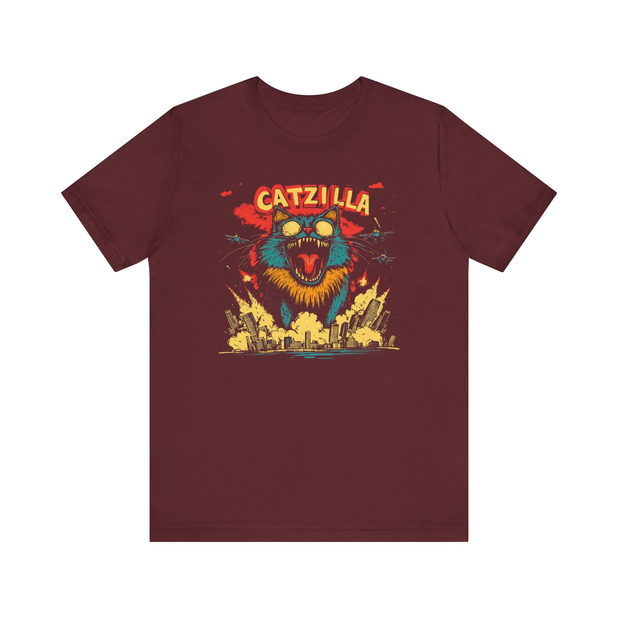 Catzilla City Destroyer T-Shirt Fierce Cat Graphic Design