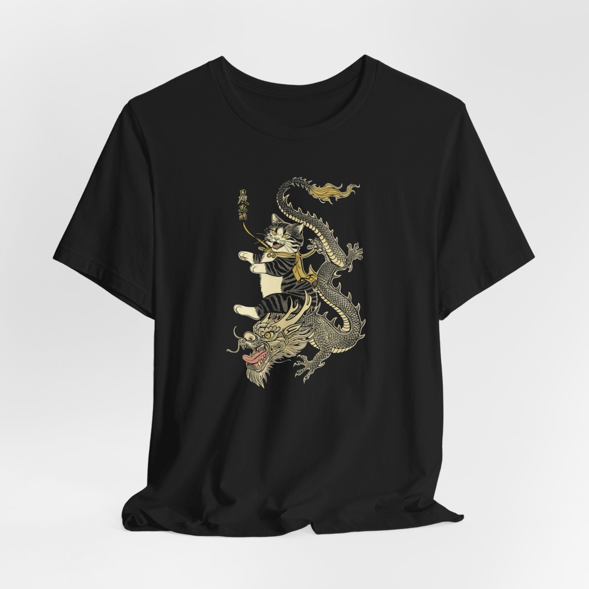 Cat Riding Dragon Mythical T-Shirt