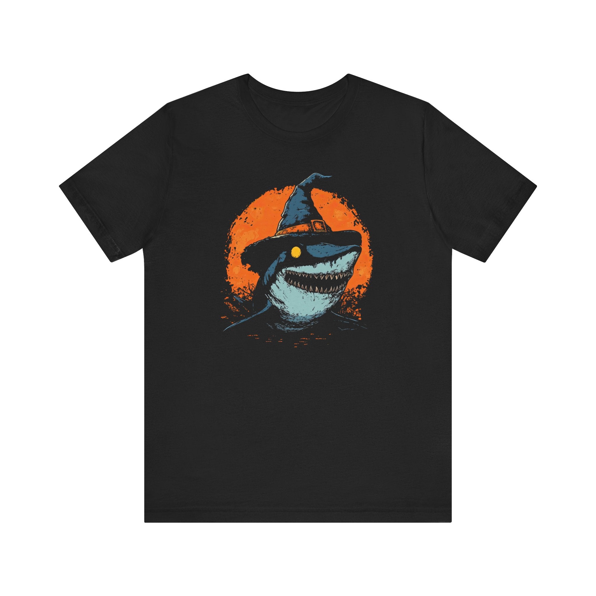 Halloween Shark T-Shirt Spooky Witch Shark Tee