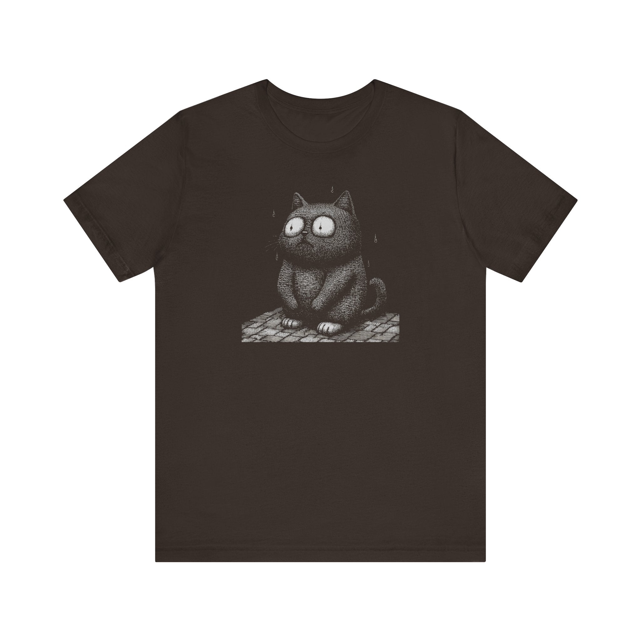 Nervous Black Cat T-Shirt