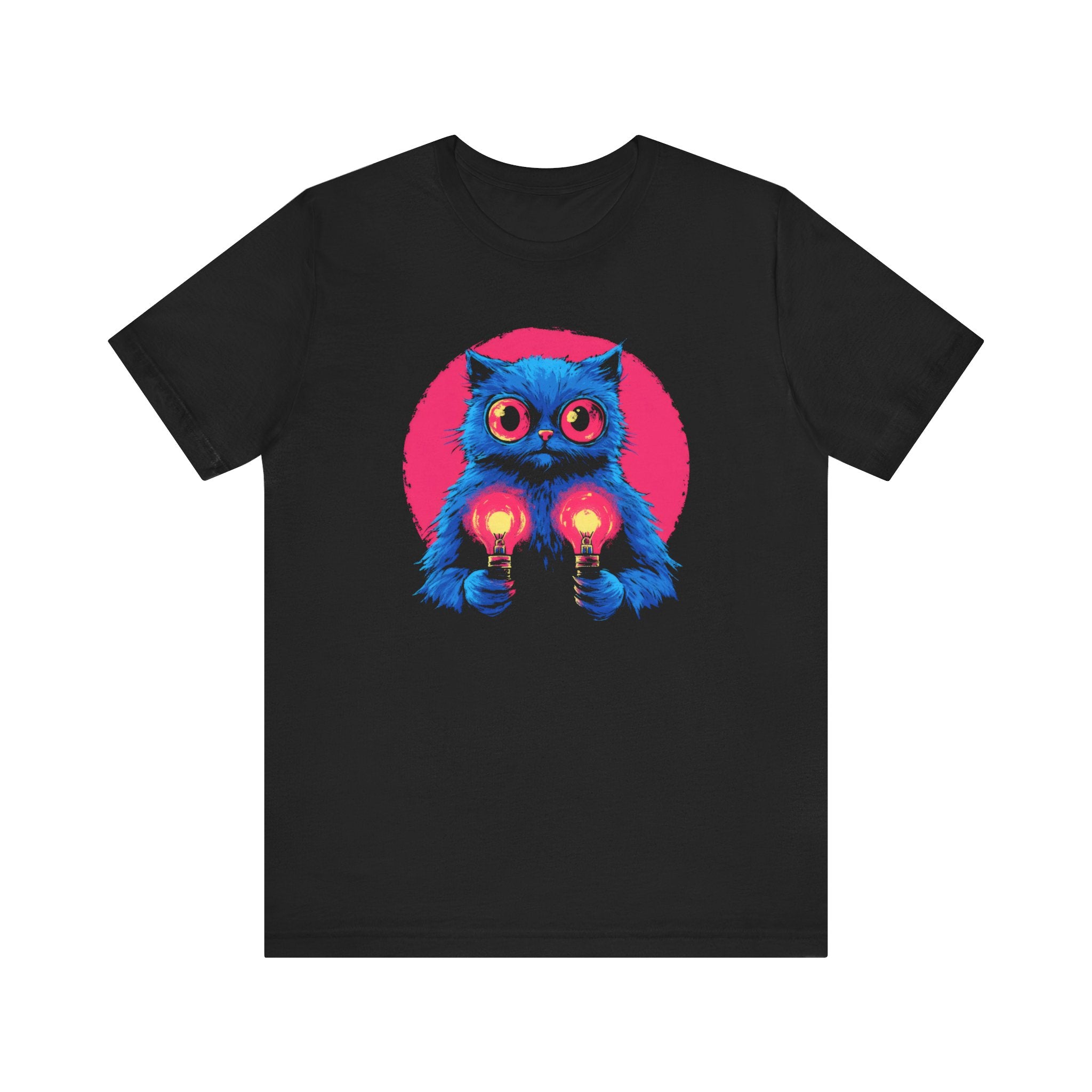 Funky Blue Owl Cat T-Shirt