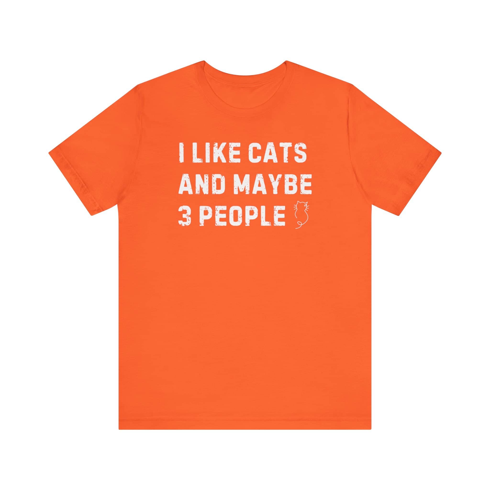 I Like Cats and Maybe 3 People T-Shirt