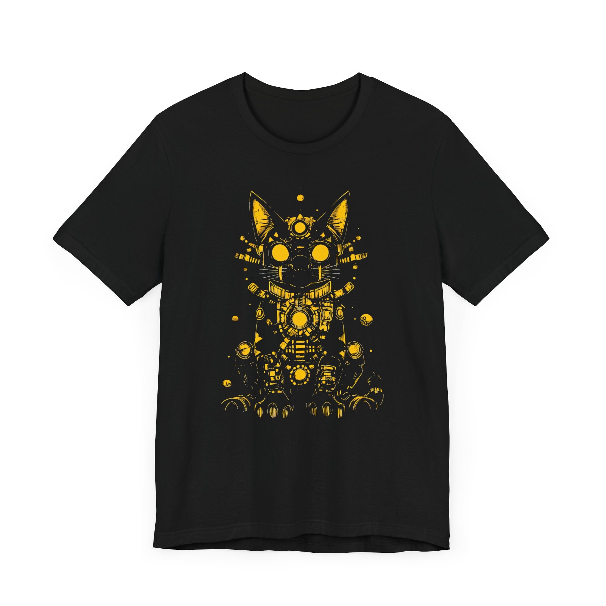 Golden Cyber Cat T-Shirt