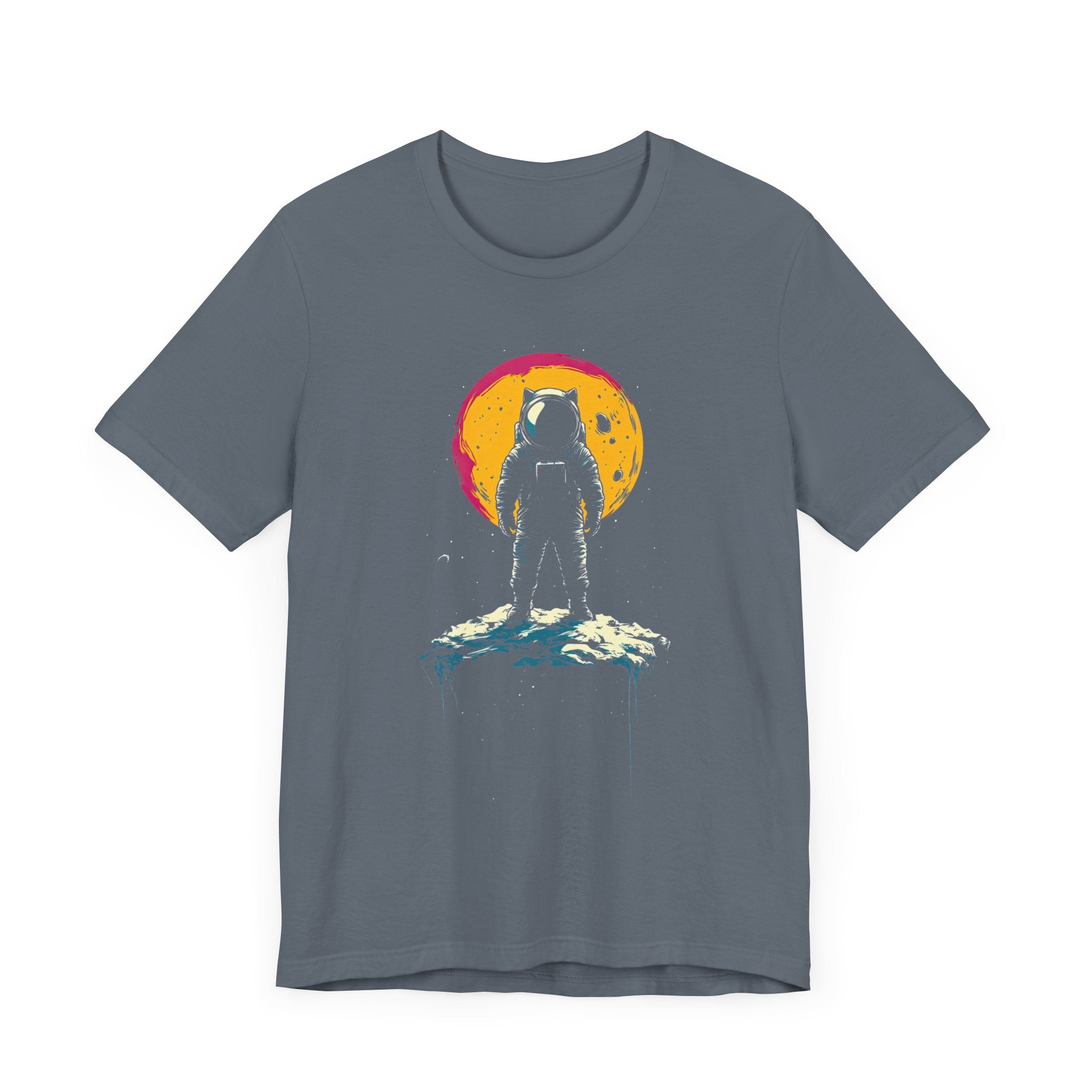 Lone Astronaut Cat Graphic Tee