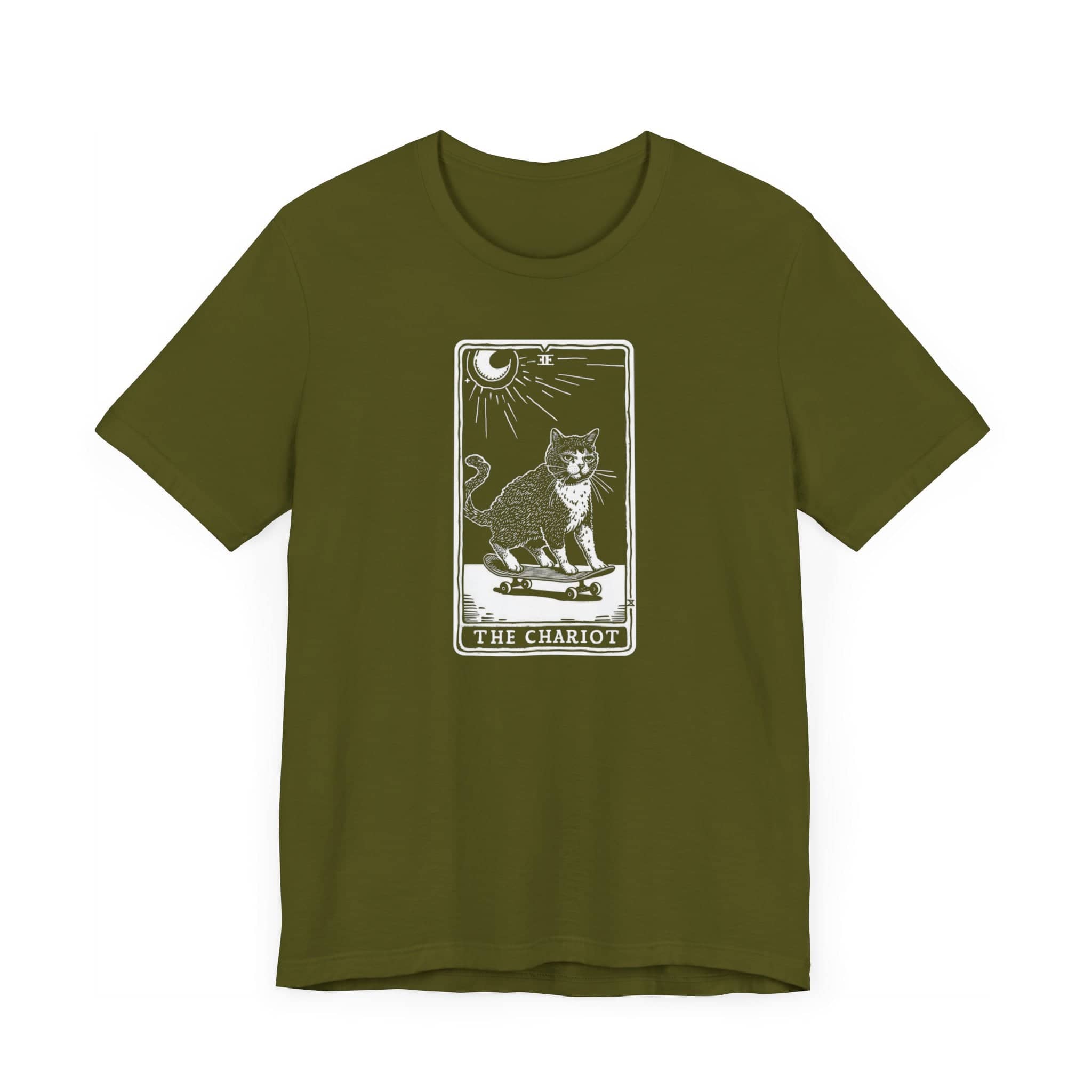 The Chariot Tarot Cat T-Shirt