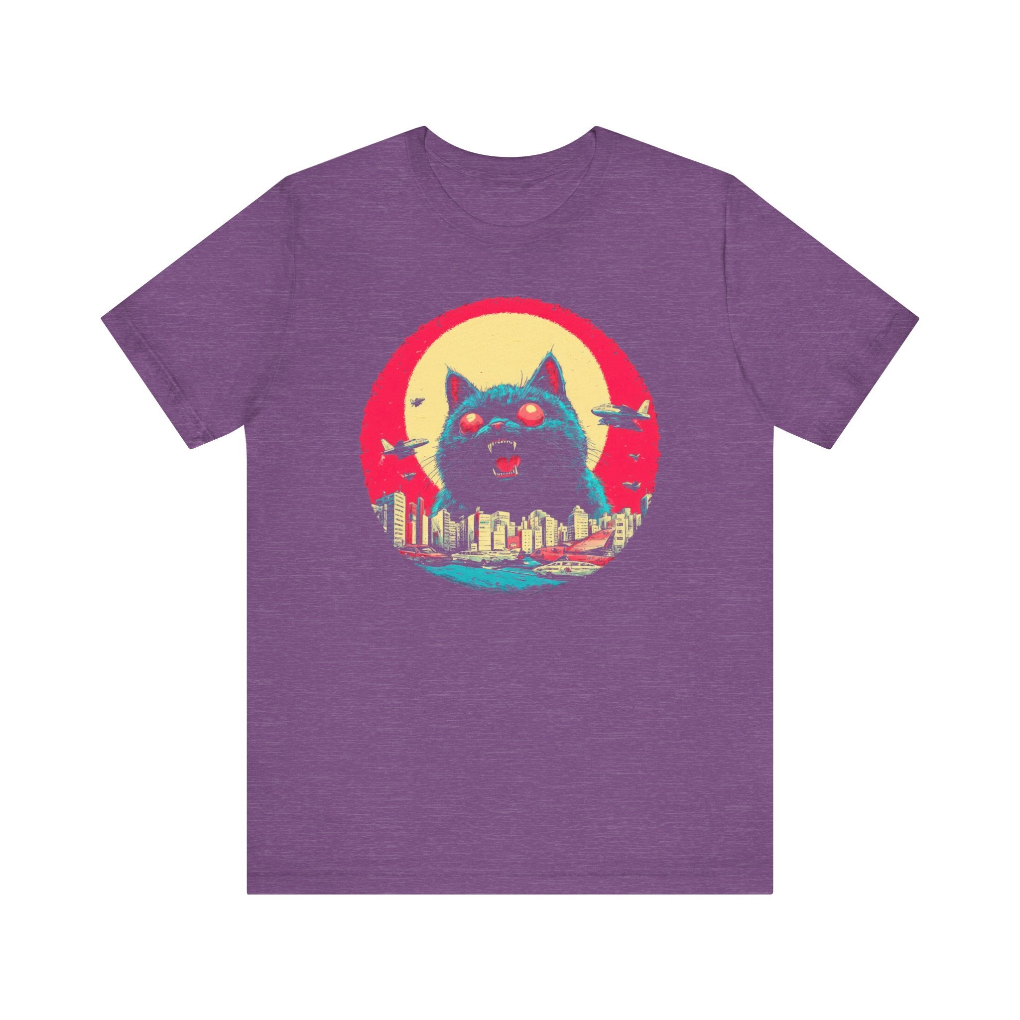 Catzilla Attack T-Shirt Giant Cat Retro City Design