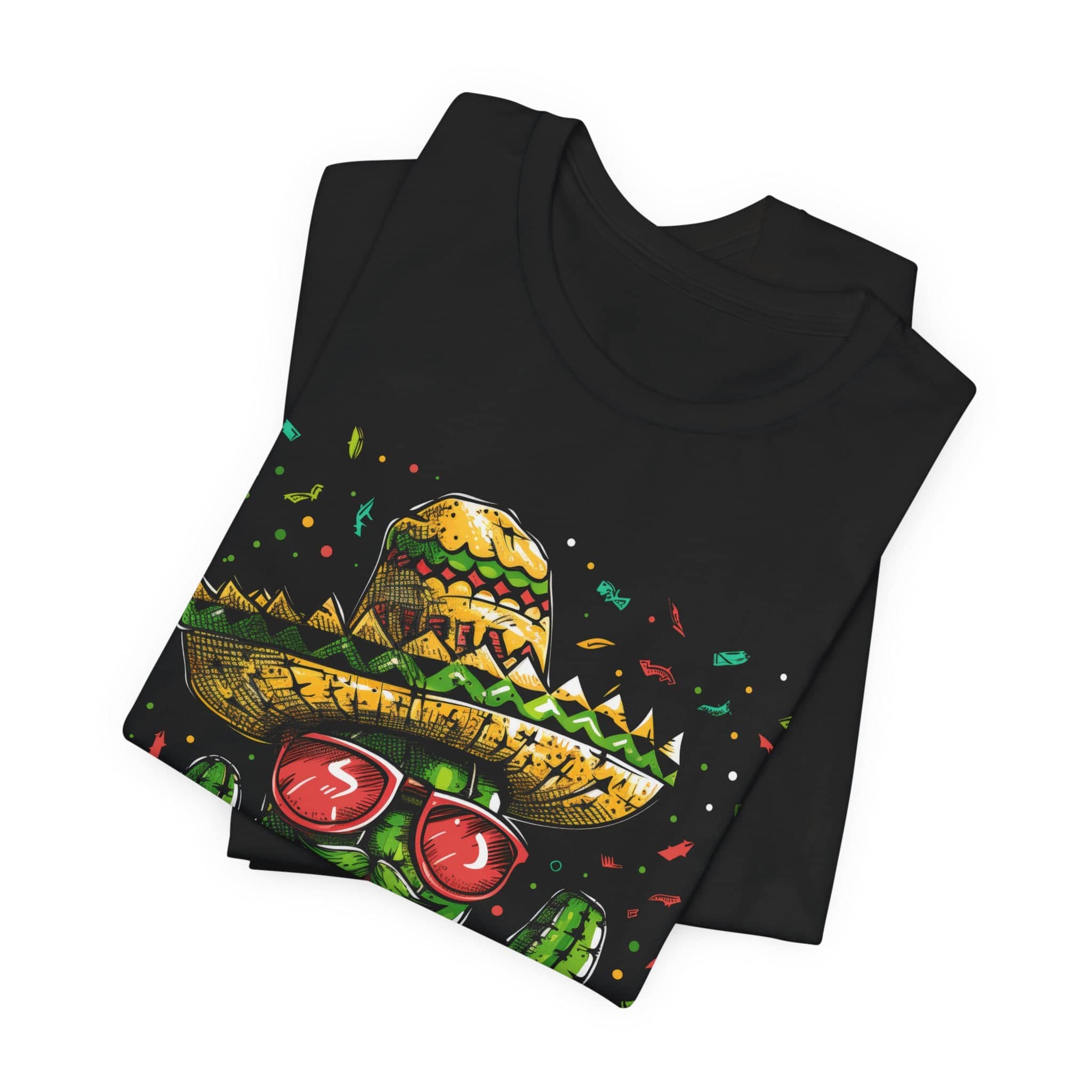 Desert Fiesta - 'Cinco De Mayo!' Cactus Celebration T-Shirt Unisex Jersey Short Sleeve Tee