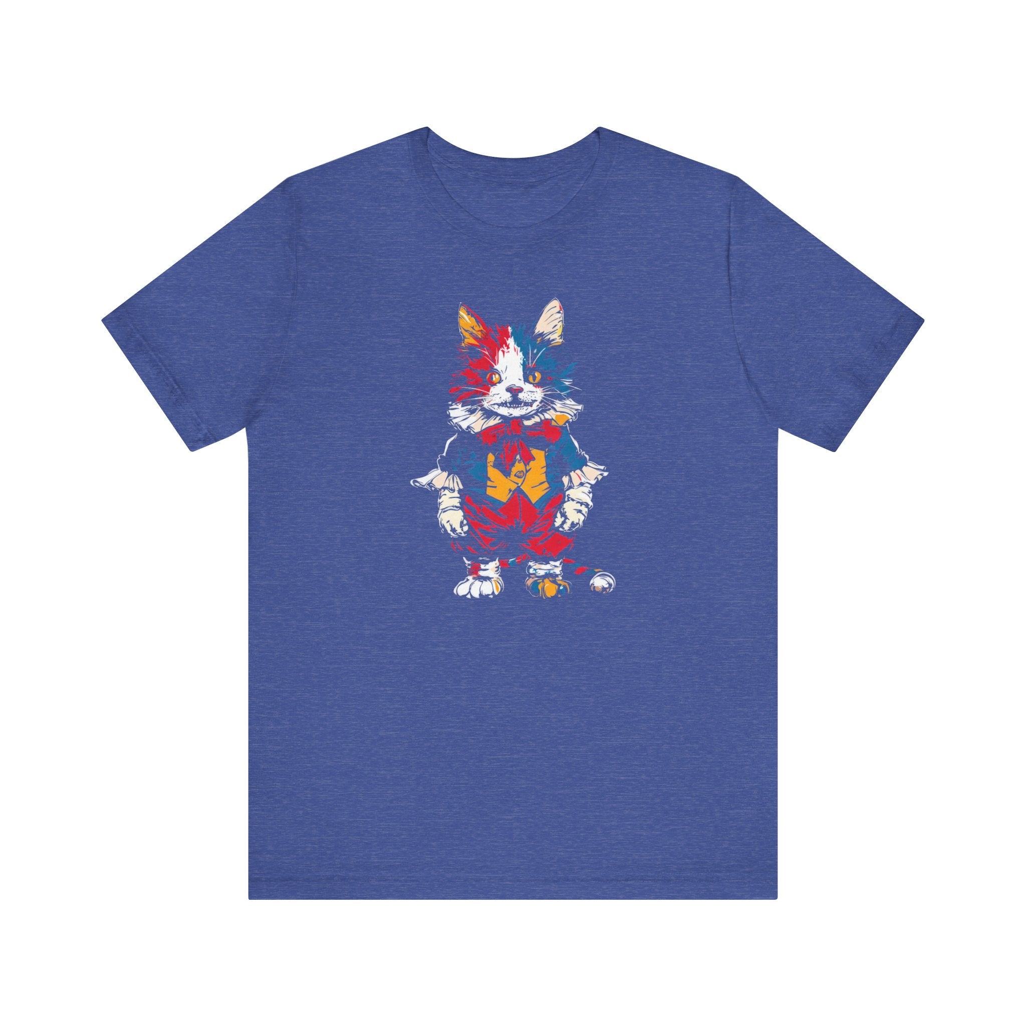 Colorful Mischievous Cat Graphic Tee