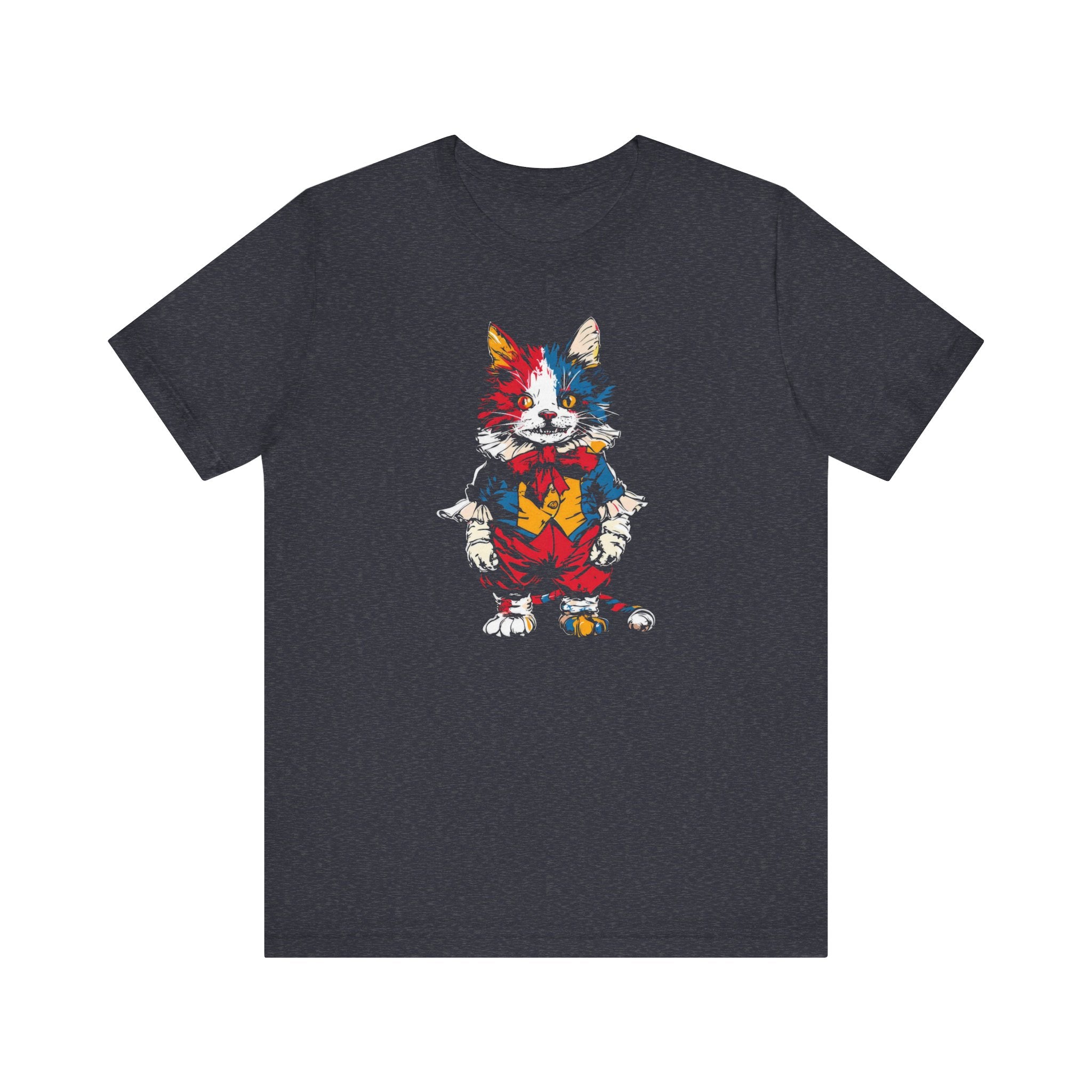 Colorful Mischievous Cat Graphic Tee