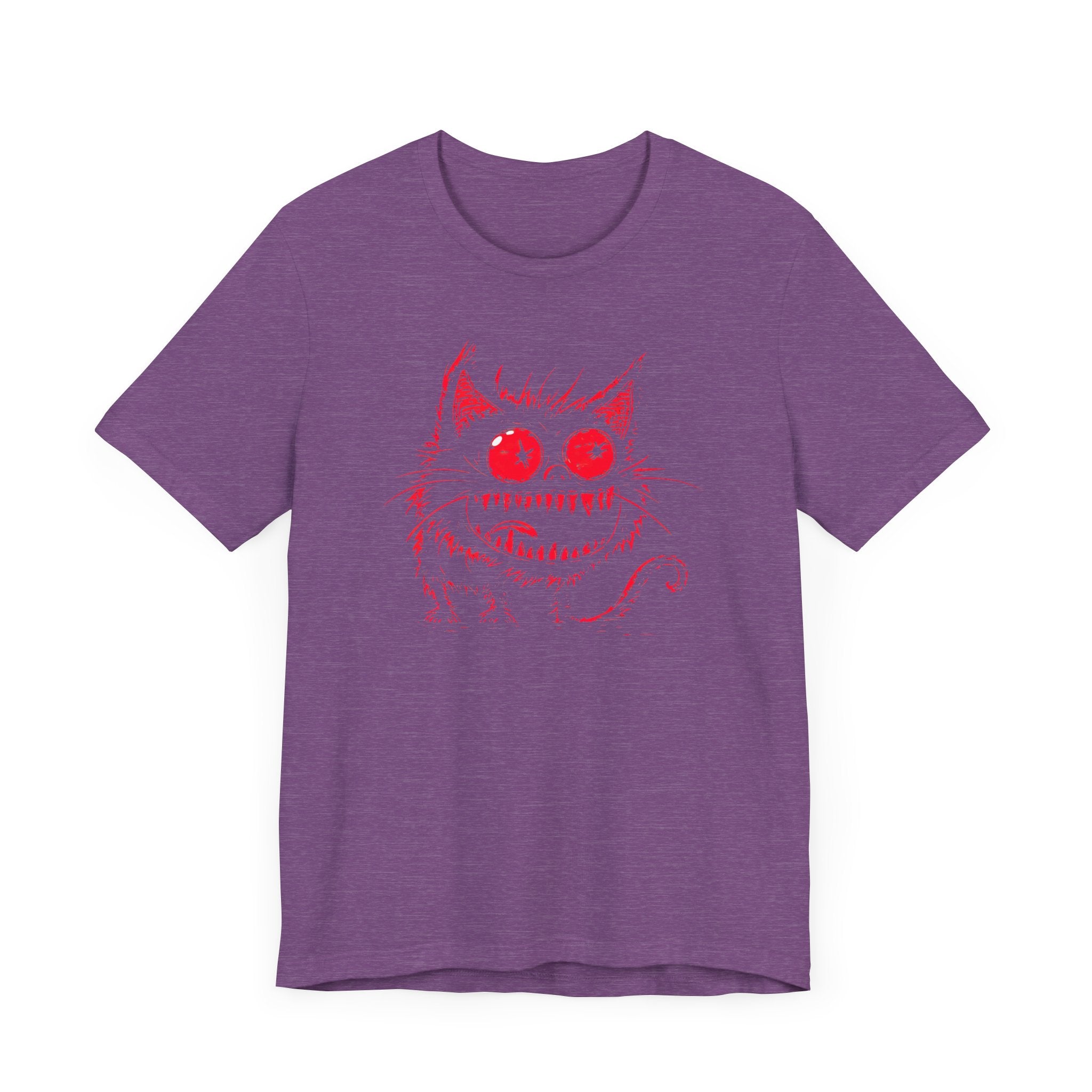 Sinister Red-Eyed Cat Graphic Tee