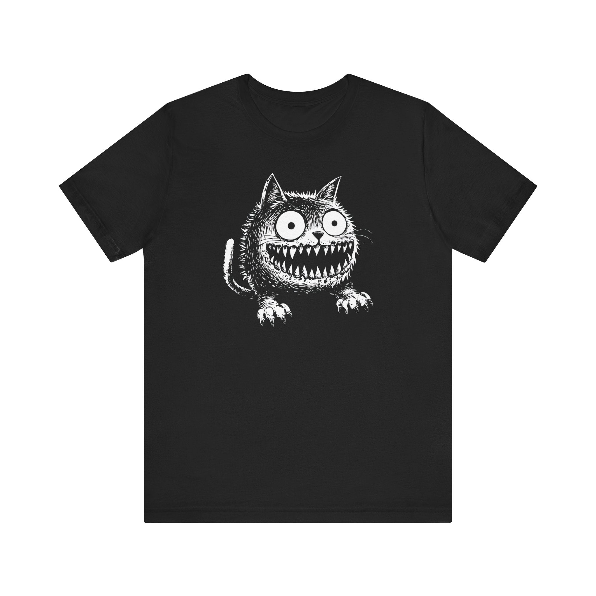 Grinning Creepy Cat T-Shirt