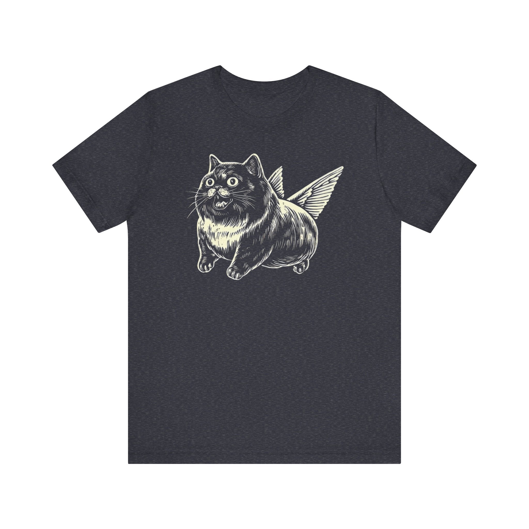 Wide-Eyed Winged Cat T-Shirt