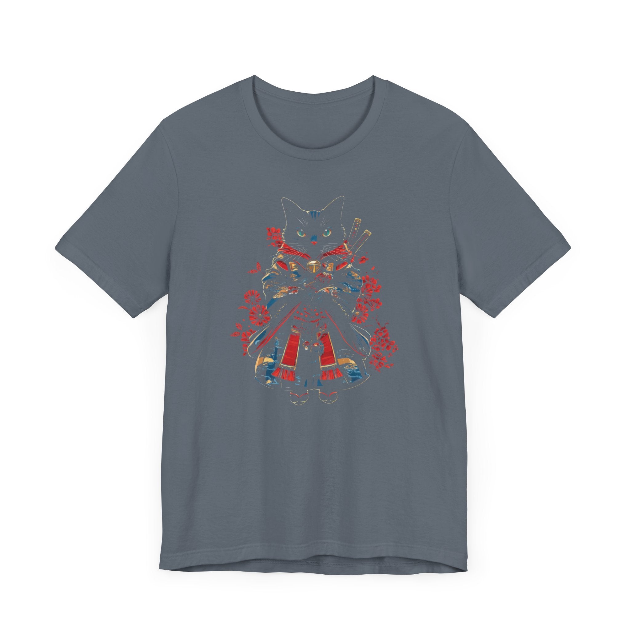 Black Samurai Cat T-Shirt