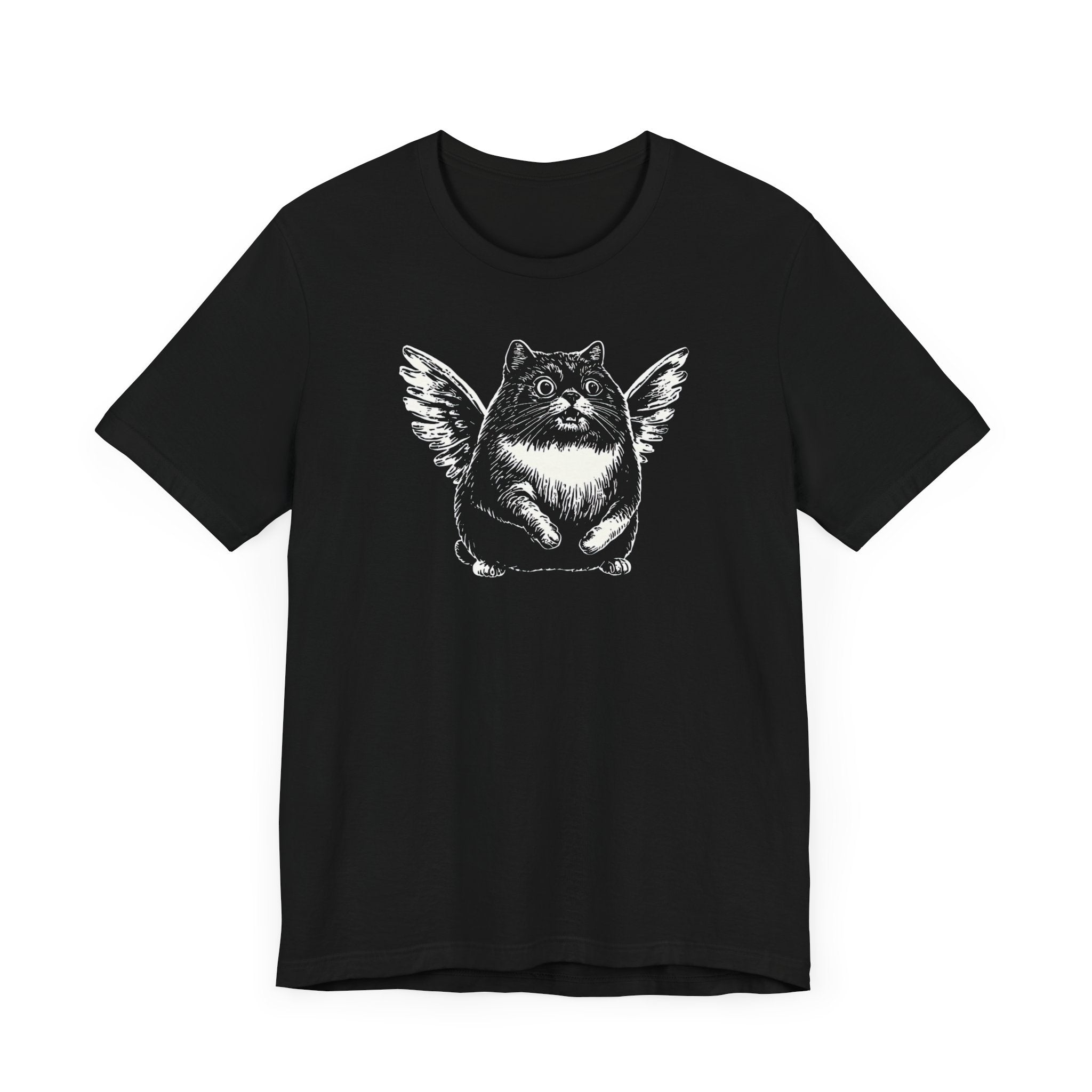 Whimsical Winged Cat T-Shirt