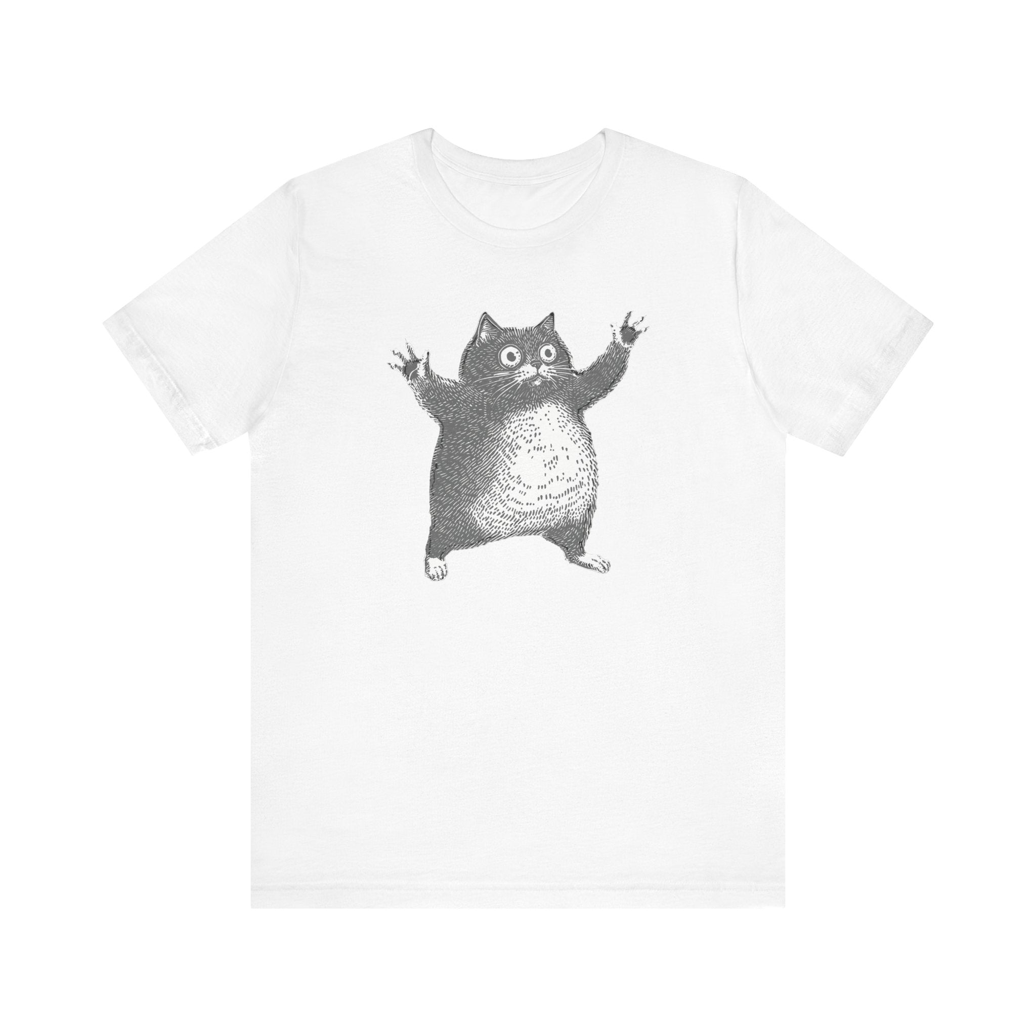 Hilarious Chonky Cat T-Shirt Vintage Funny Cat Graphic Tee