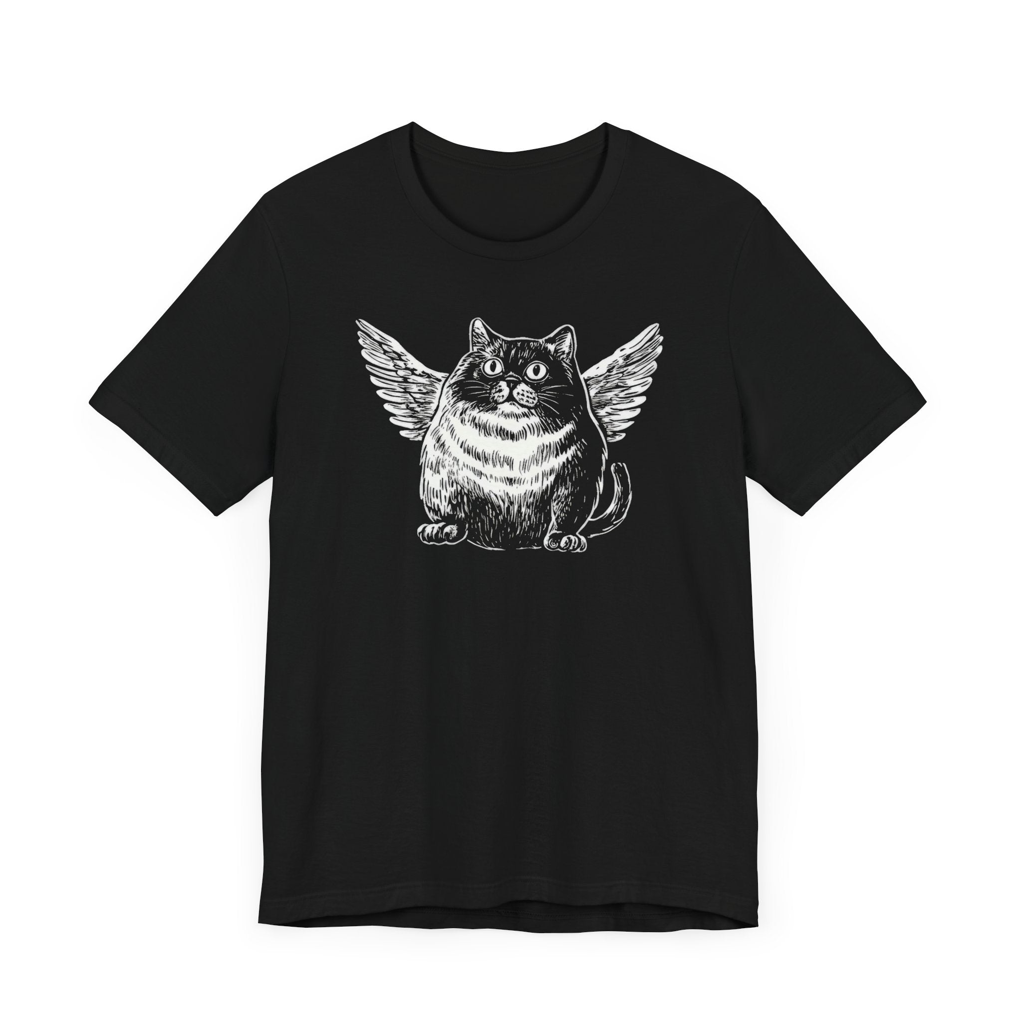 Chubby Angel Cat T-Shirt