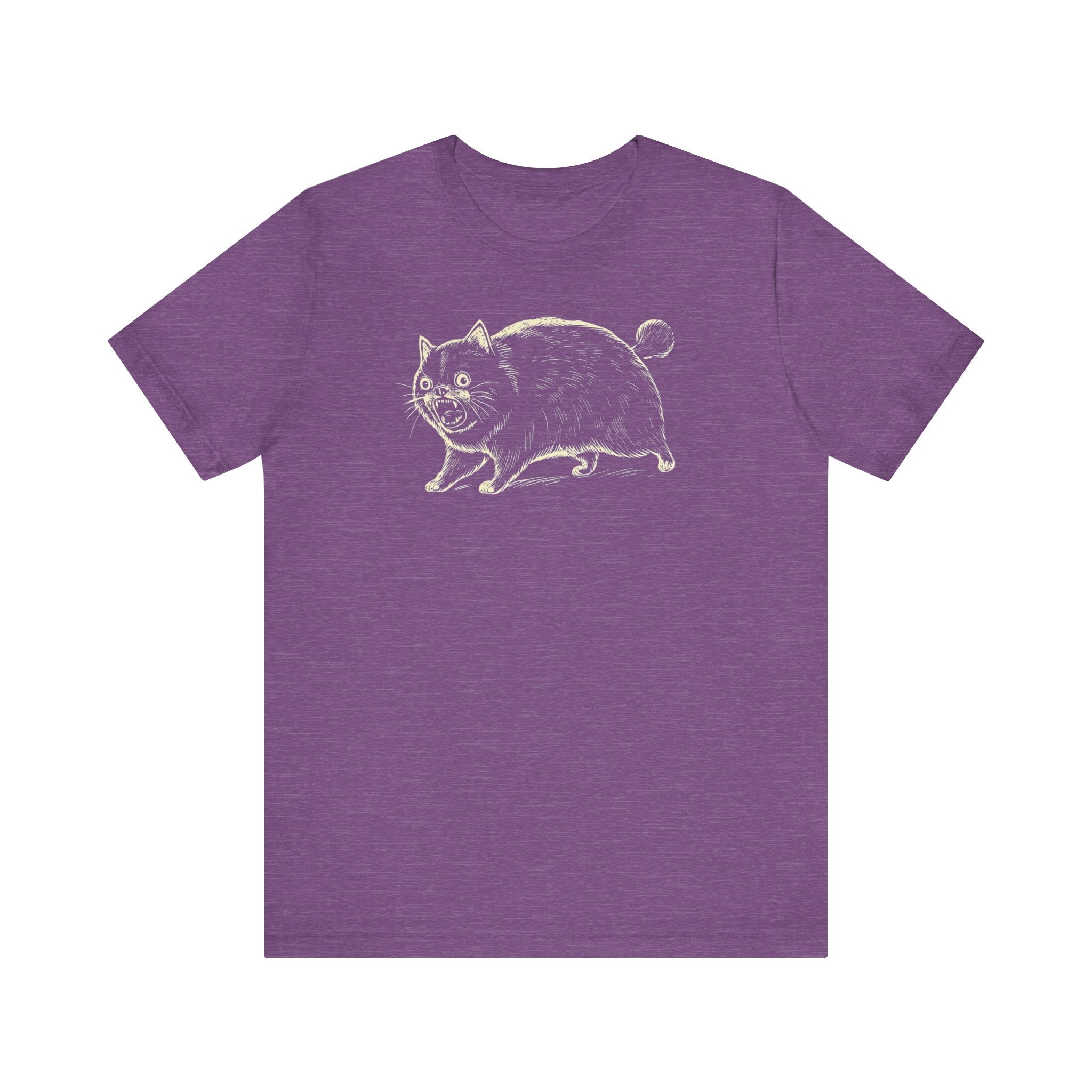 Yowling Chonky Cat T-Shirt Funny Graphic Cat Lover Tee