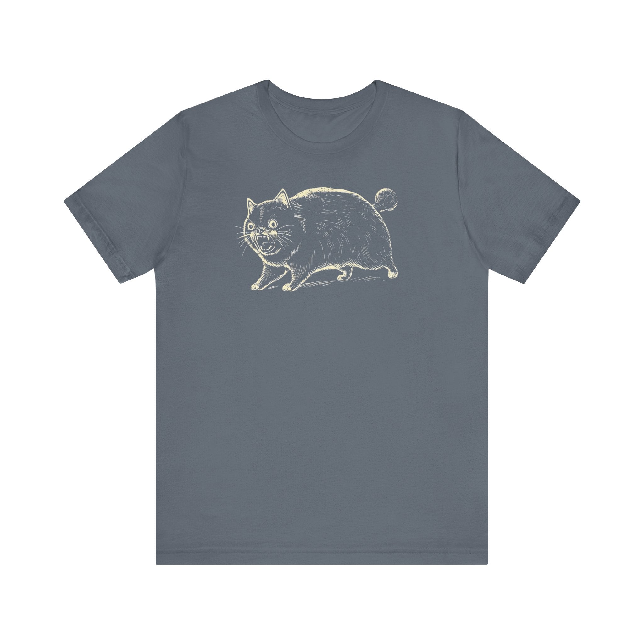 Yowling Chonky Cat T-Shirt Funny Graphic Cat Lover Tee