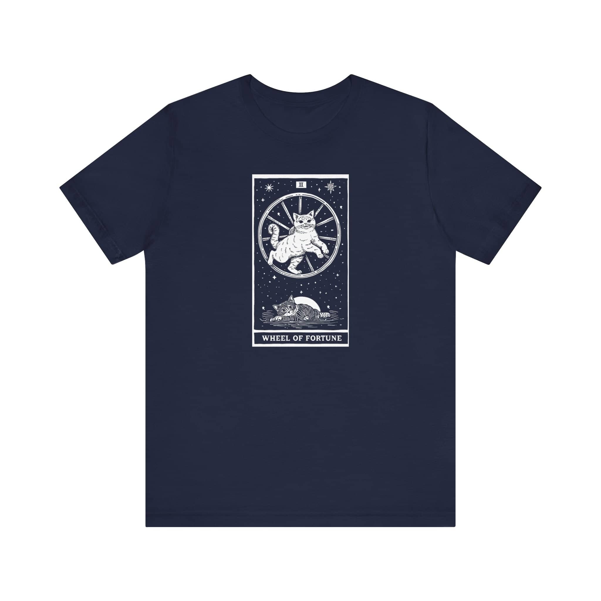 The Wheel of Fortune Tarot Cat T-Shirt