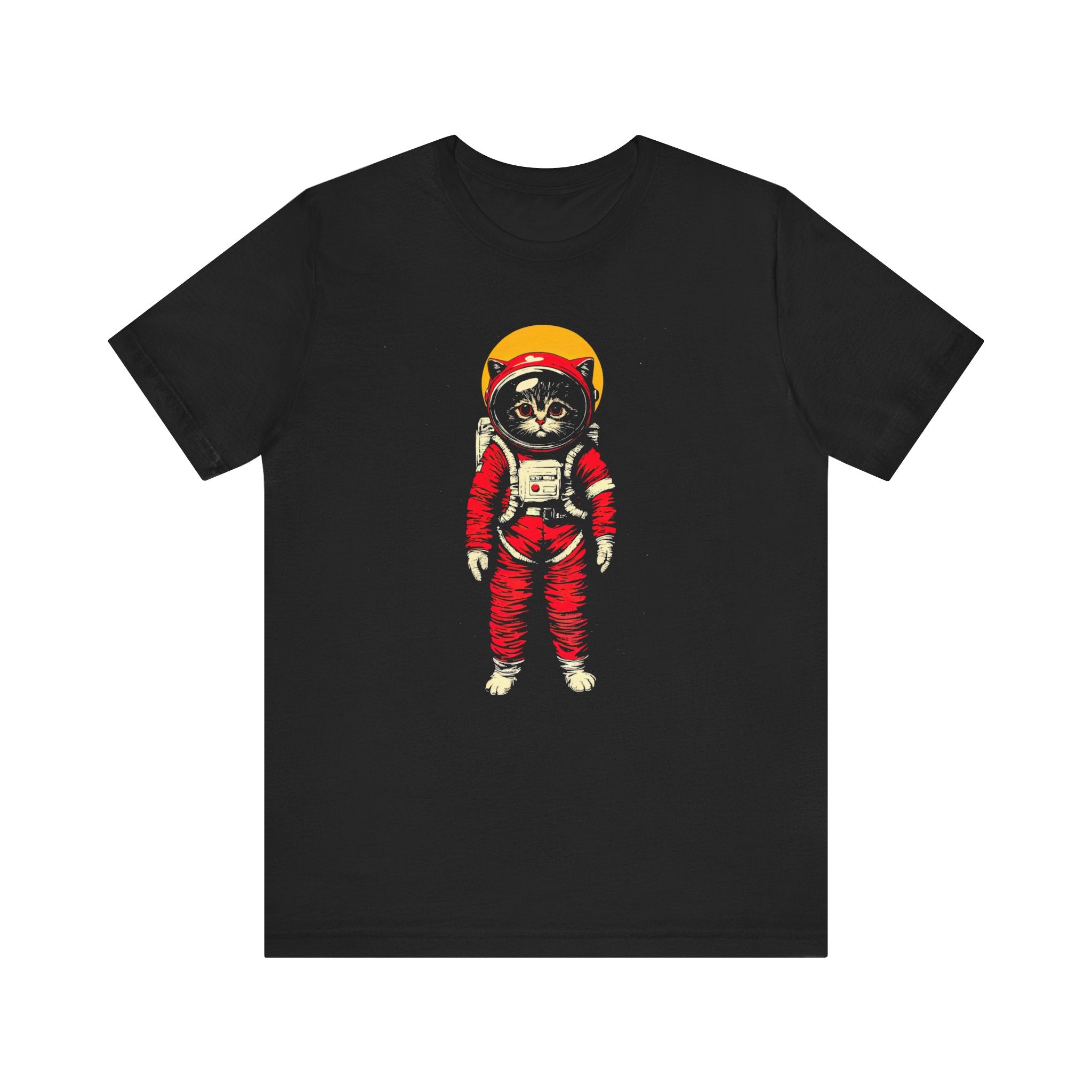 Sunset Cat Astronaut Graphic Tee