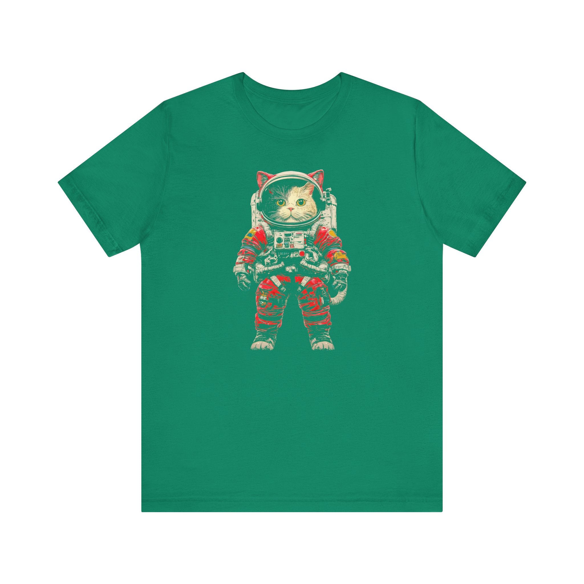 Brave Cat Astronaut Graphic Tee