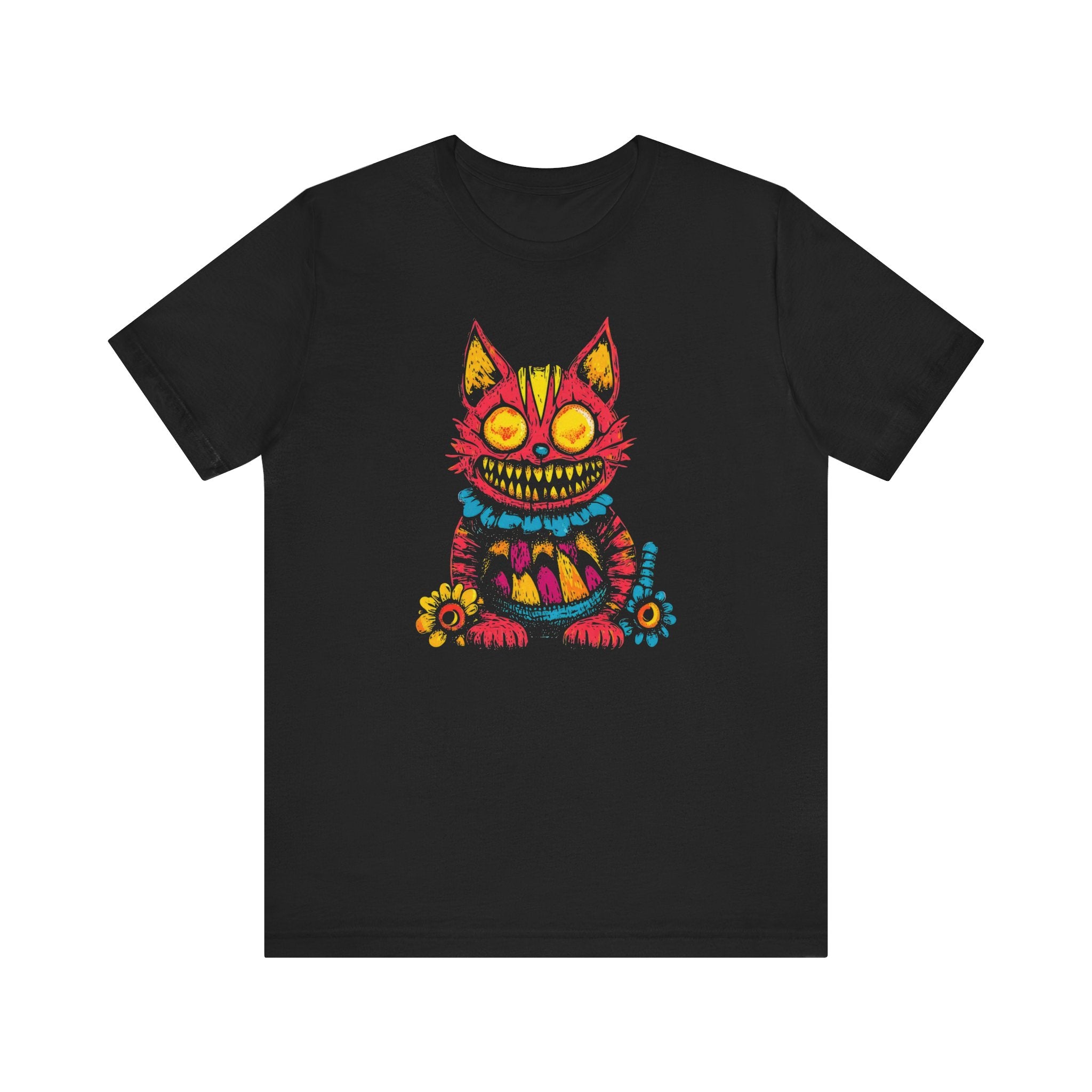 Psychedelic Grinning Cat Graphic Tee