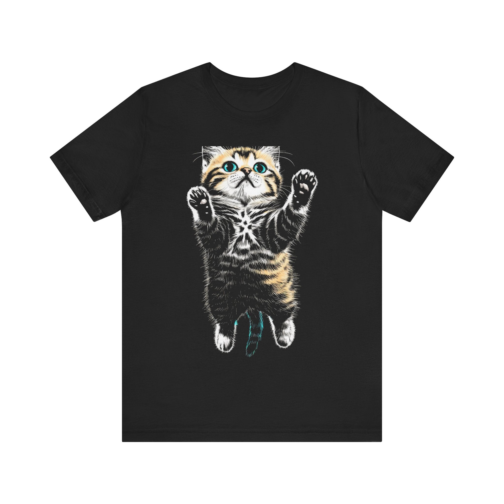 Playful Cat Graphic T-Shirt