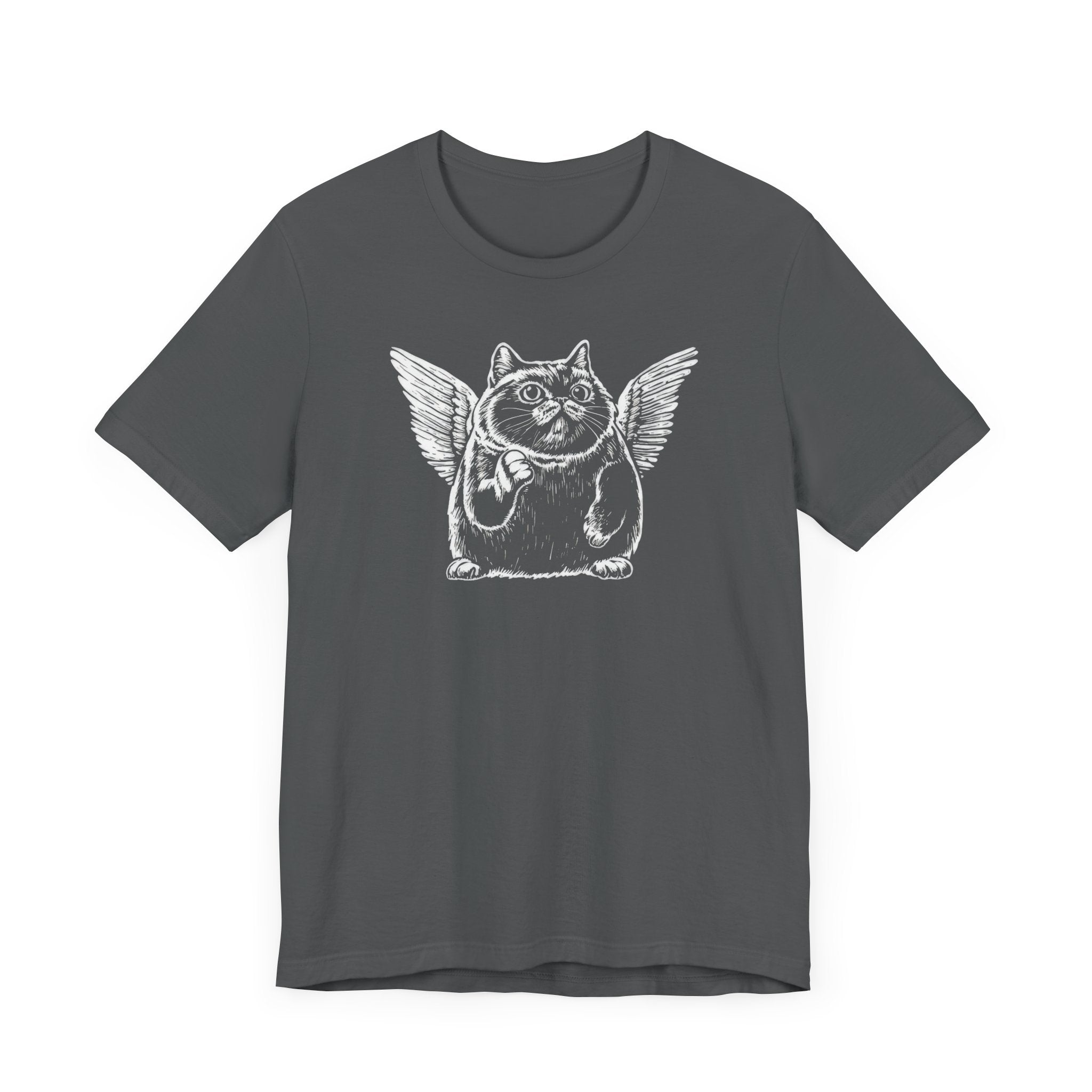 Flying Cat with Angel Wings Graphic T-Shirt