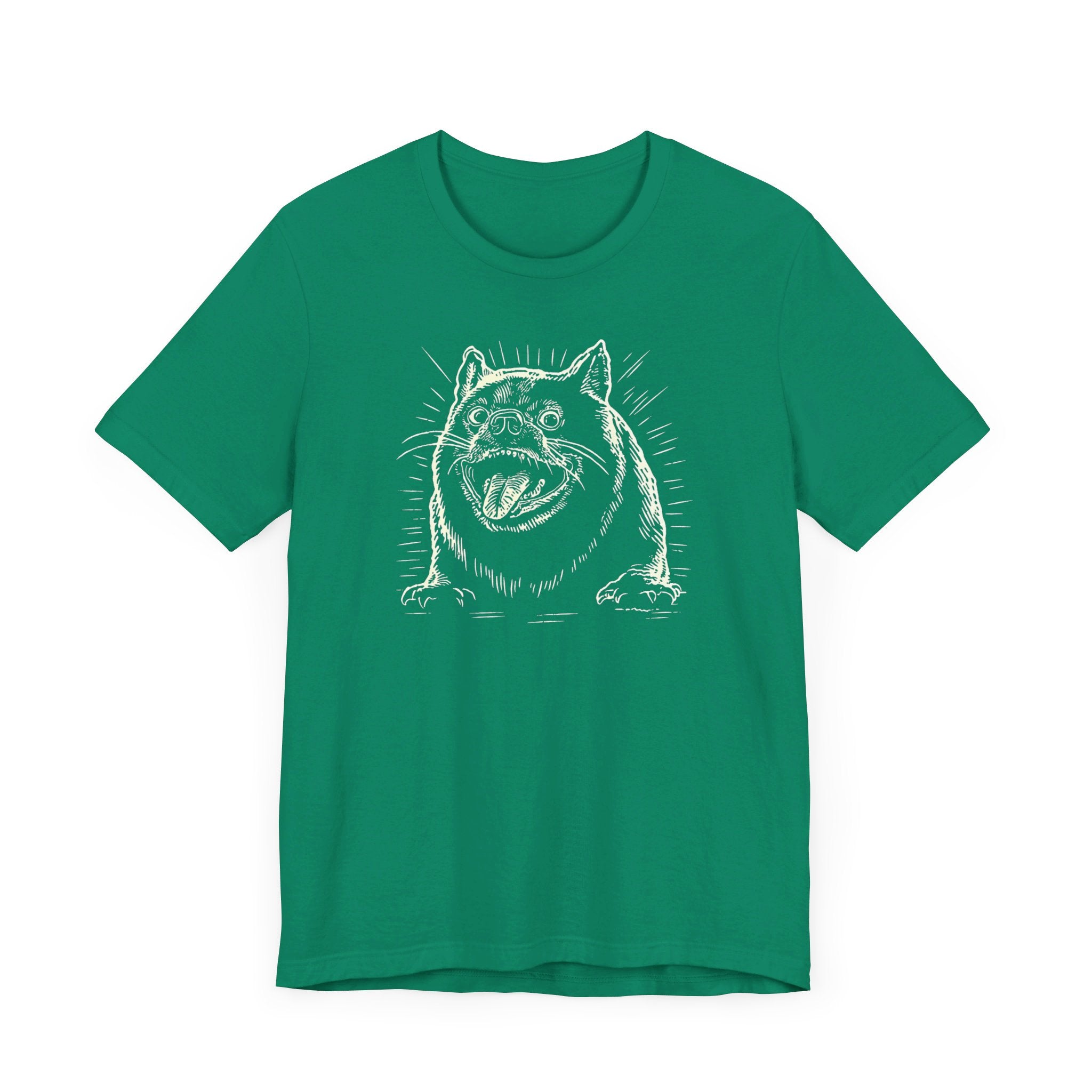 Excited Bulldog Graphic T-Shirt