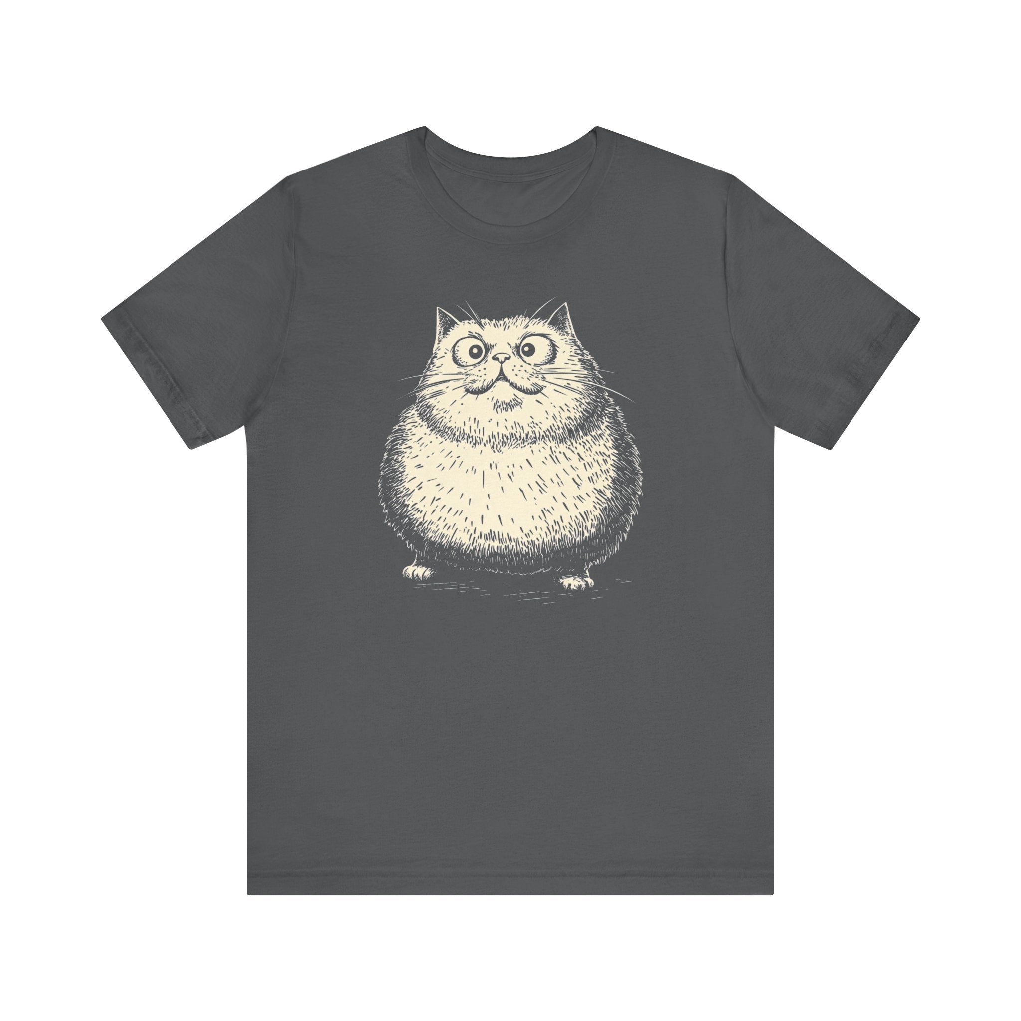 Adorable Chonky Cat T-Shirt Cute Cartoon Cat Design