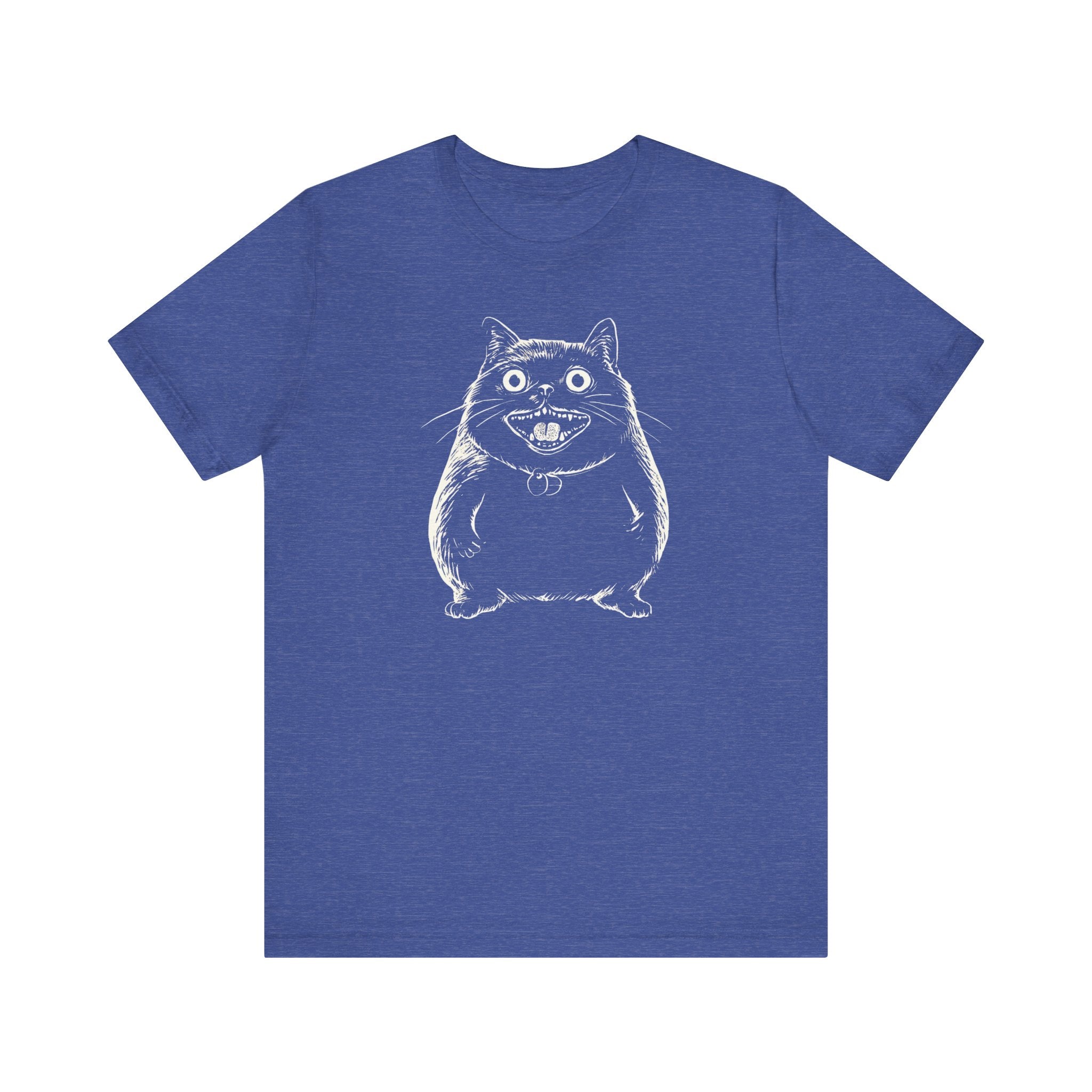 Smiling Chubby Cat T-Shirt – Funny and Quirky Cat Lover Tee