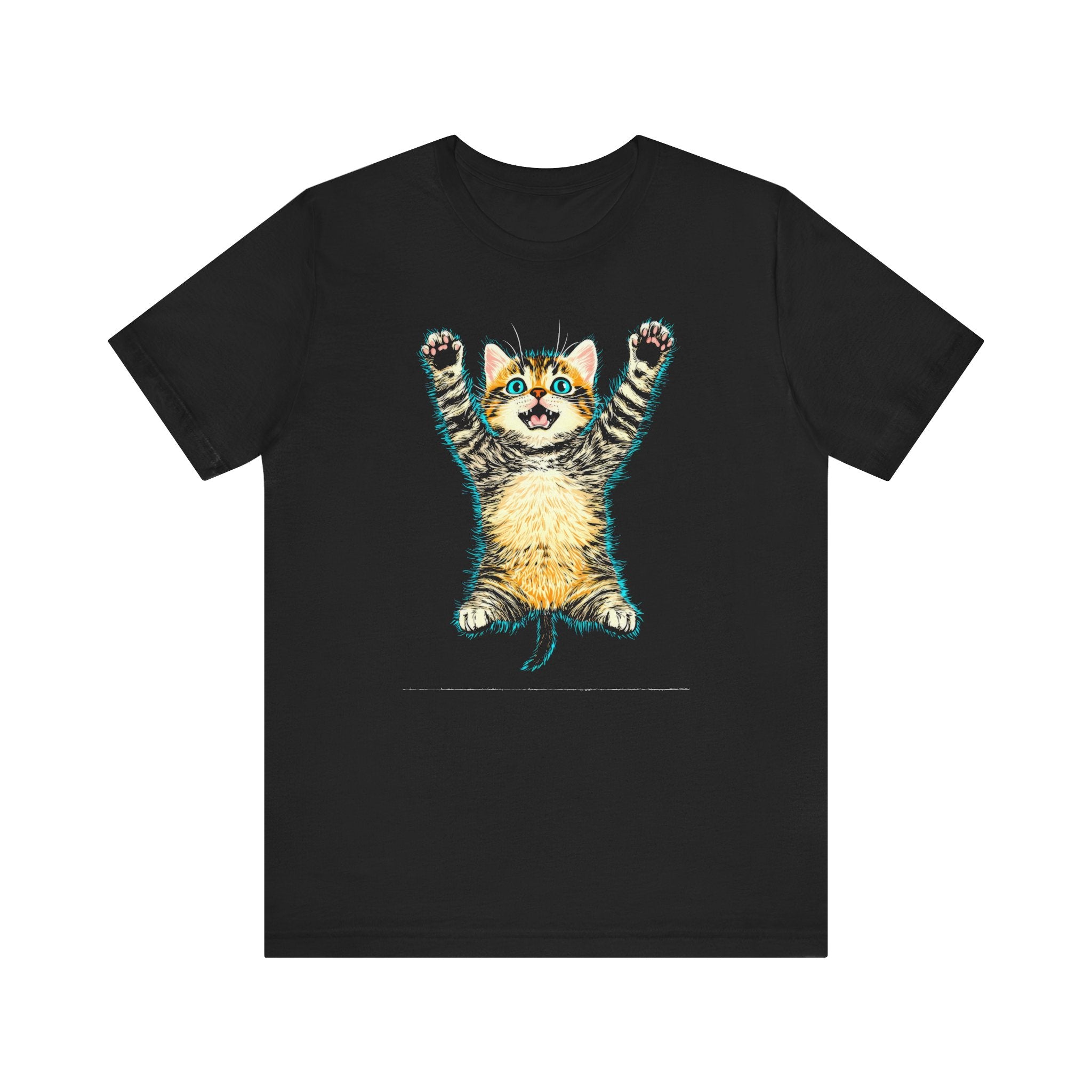 Playful Cat Graphic Tee