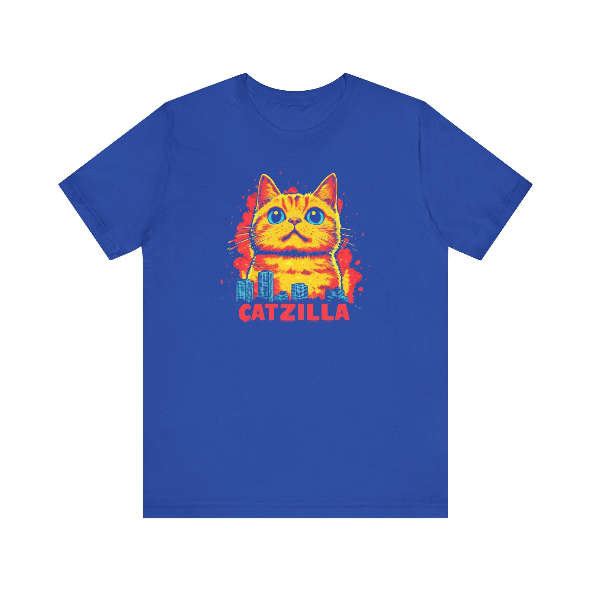 Catzilla Cute Chaos T-Shirt Adorable Cat City Design