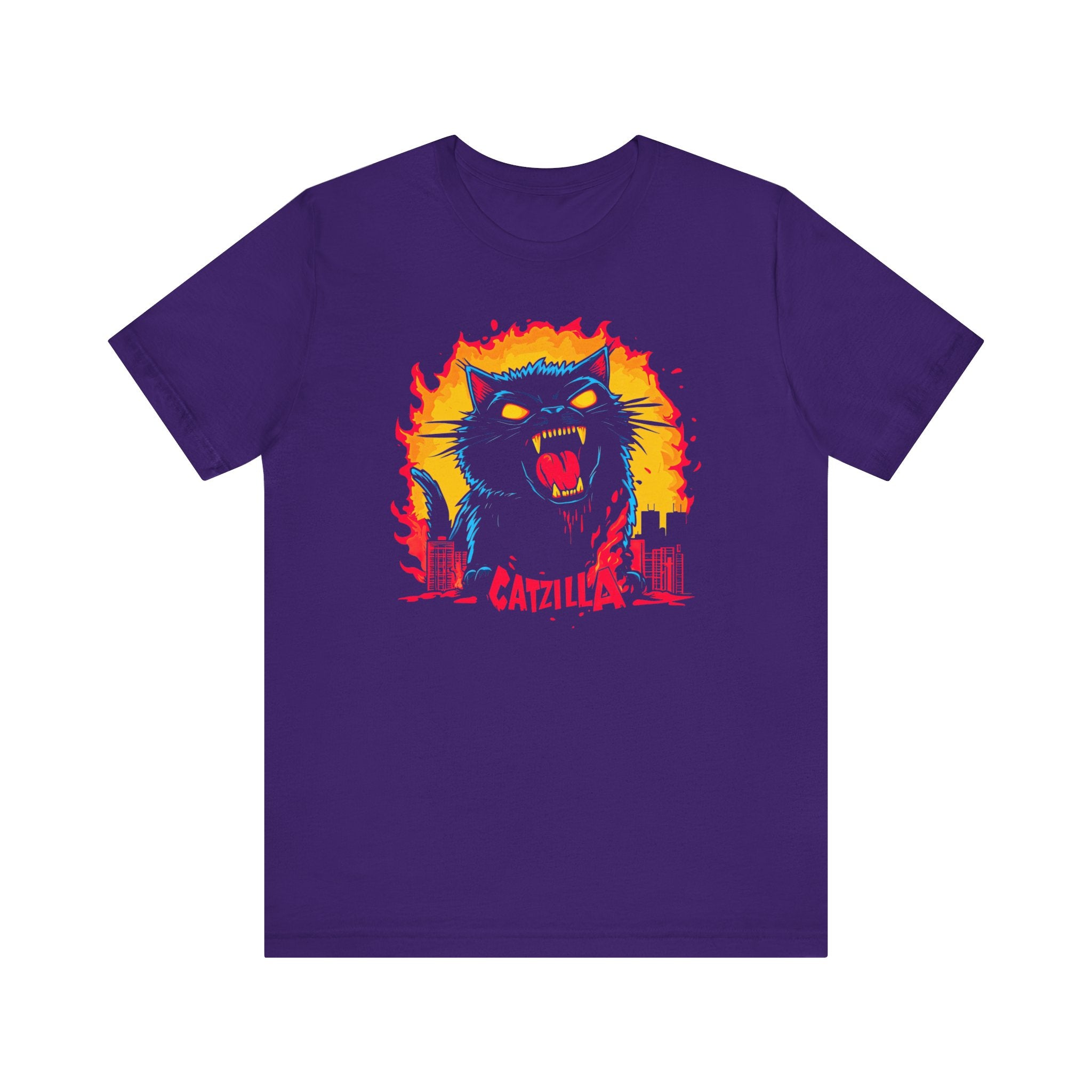 Catzilla Fury T-Shirt Fierce Cat Attack Design