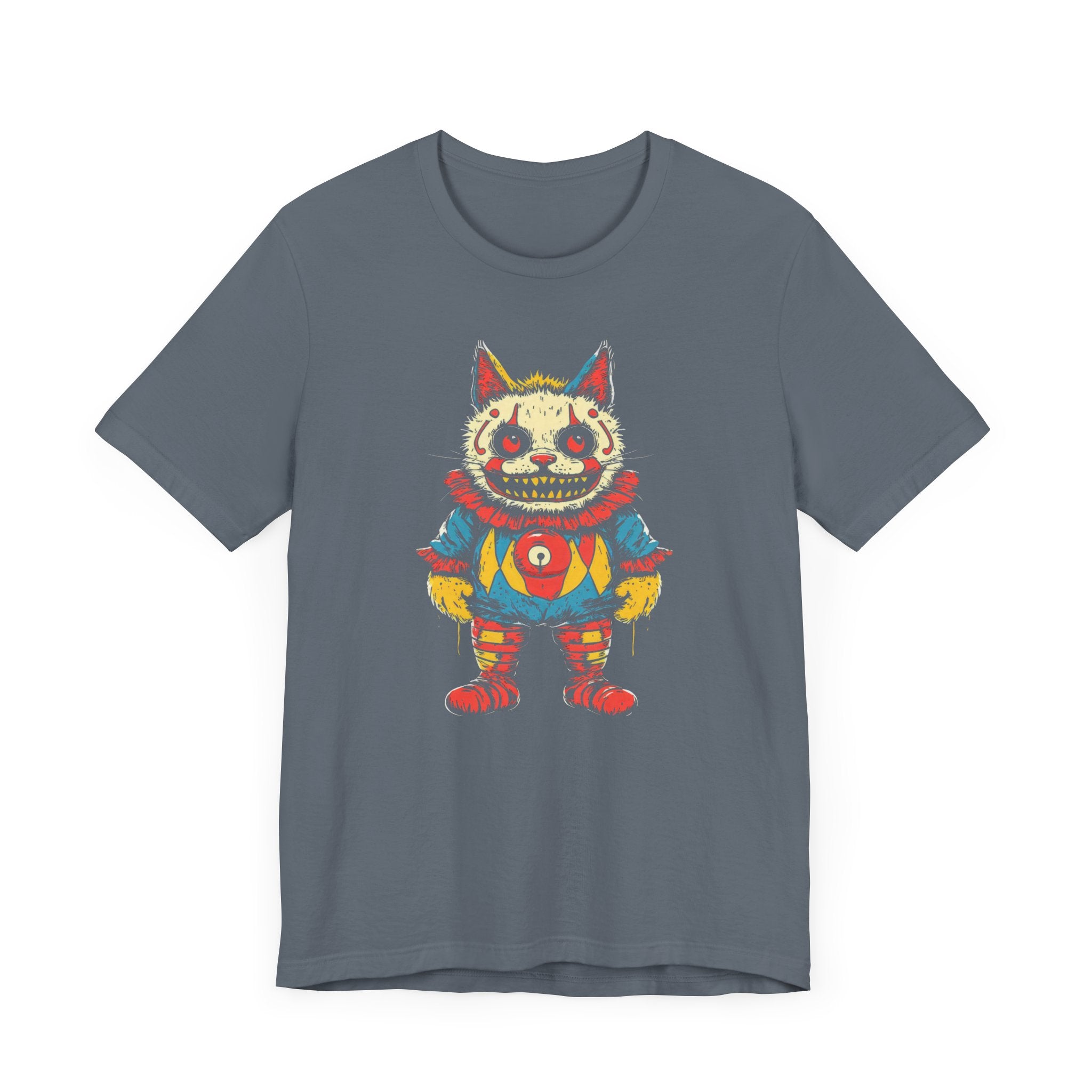 Sinister Clown Cat Graphic Tee