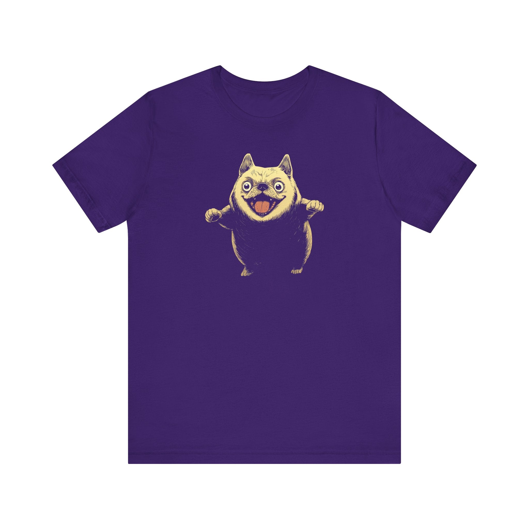 Happy Dog Cartoon T-Shirt